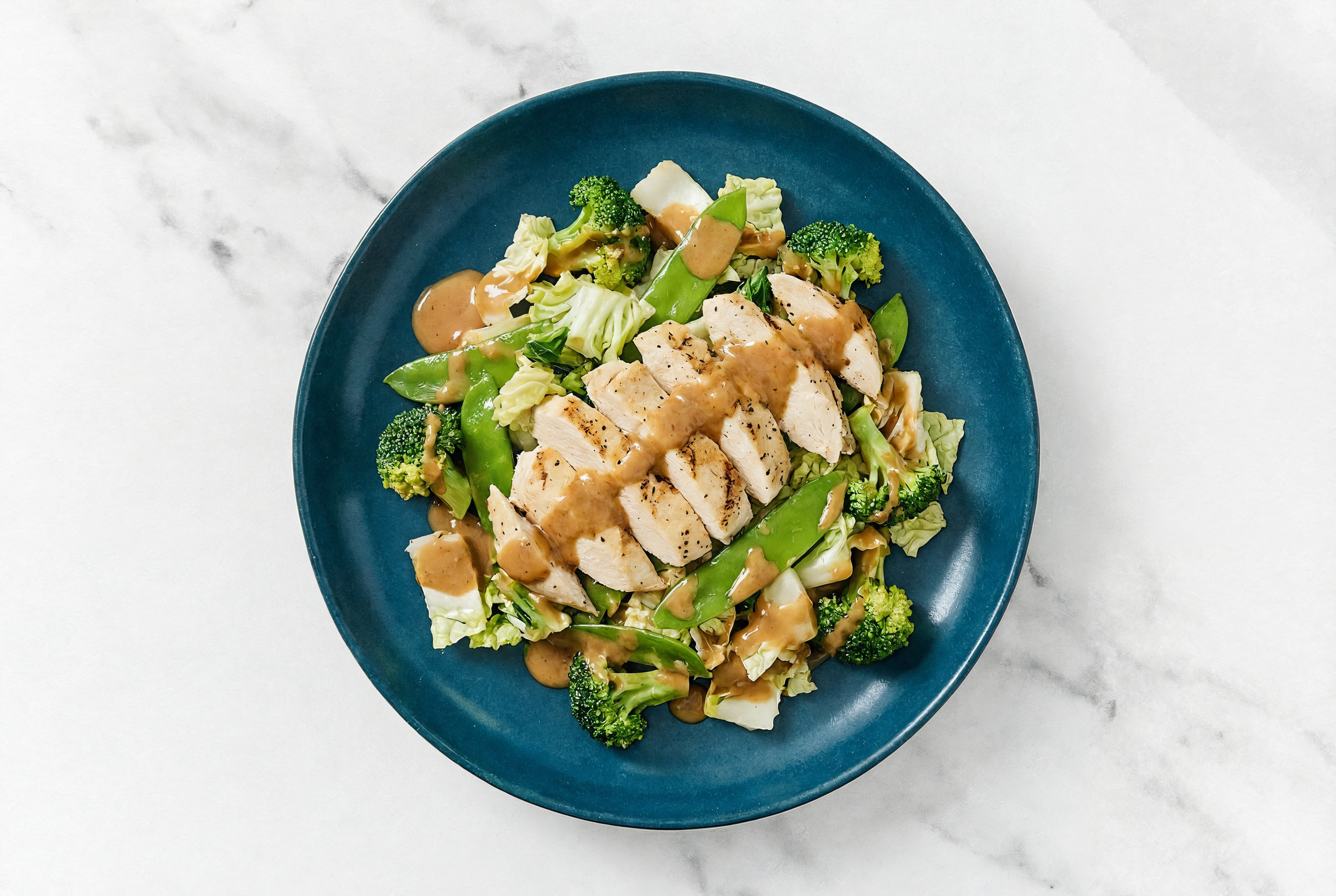 Simple Bok Choy + Chicken Thai Salad