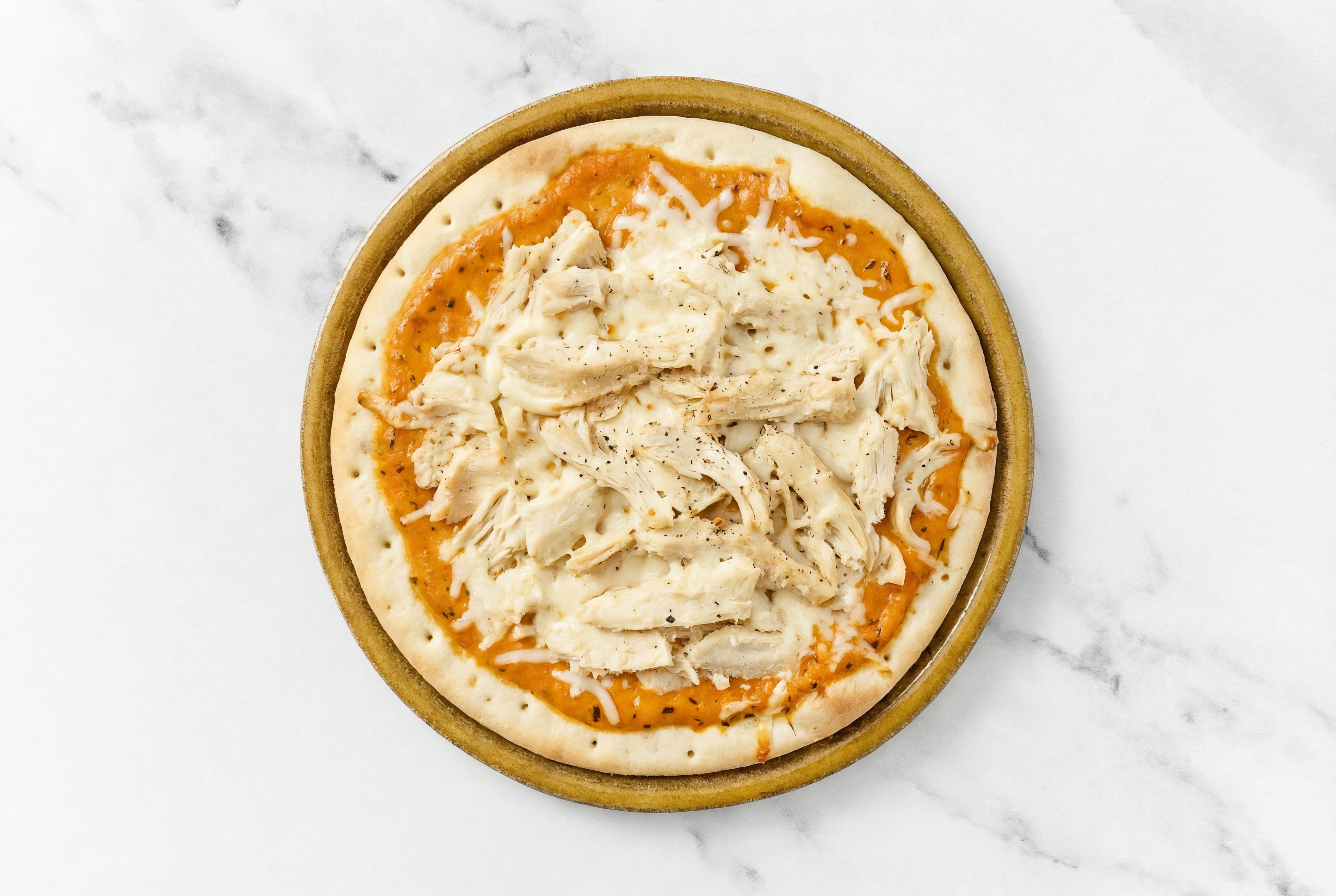Creamy Pulled Chicken Gluten-Free Pizza Crusts