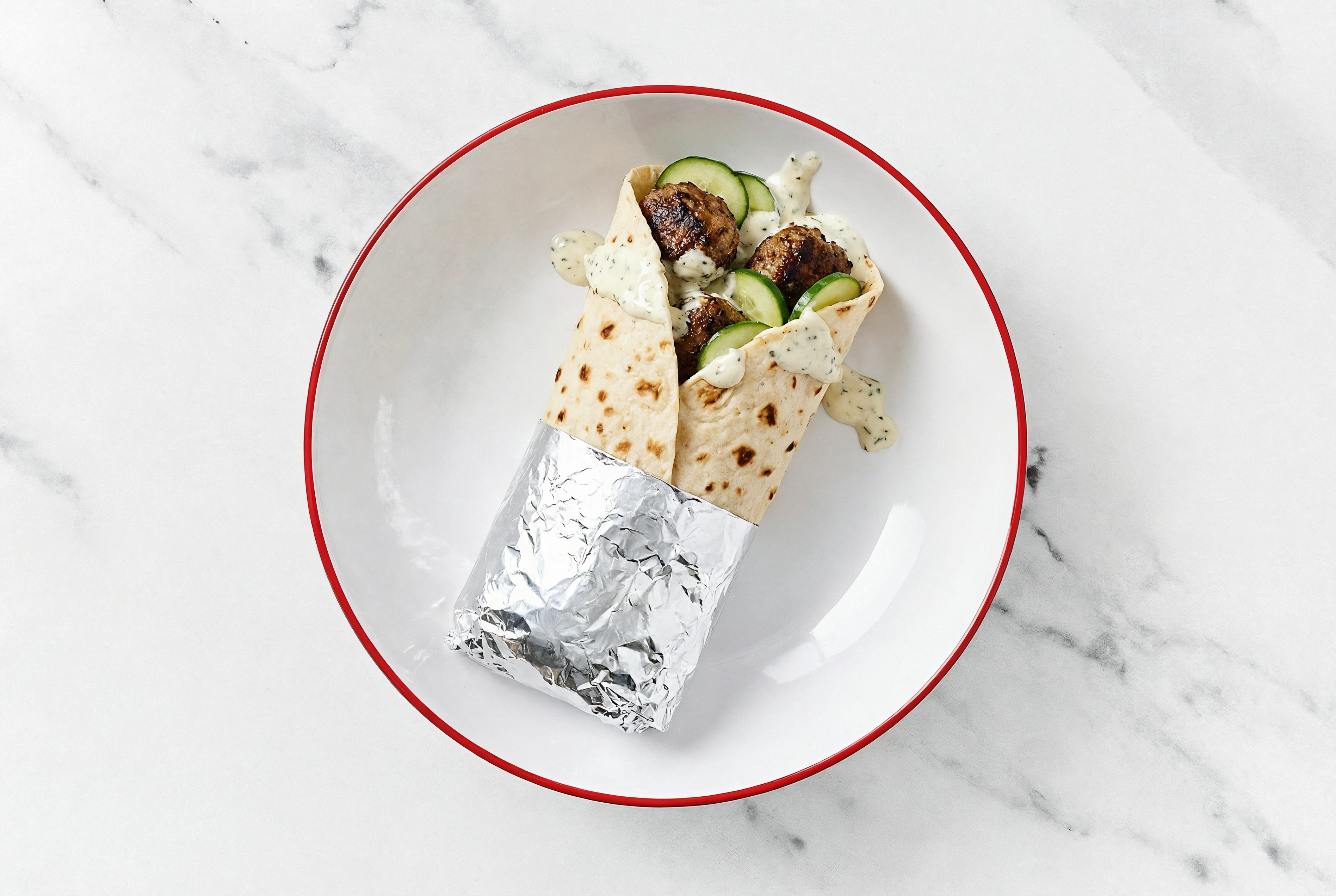 Lamb Kofta Lavash Wrap