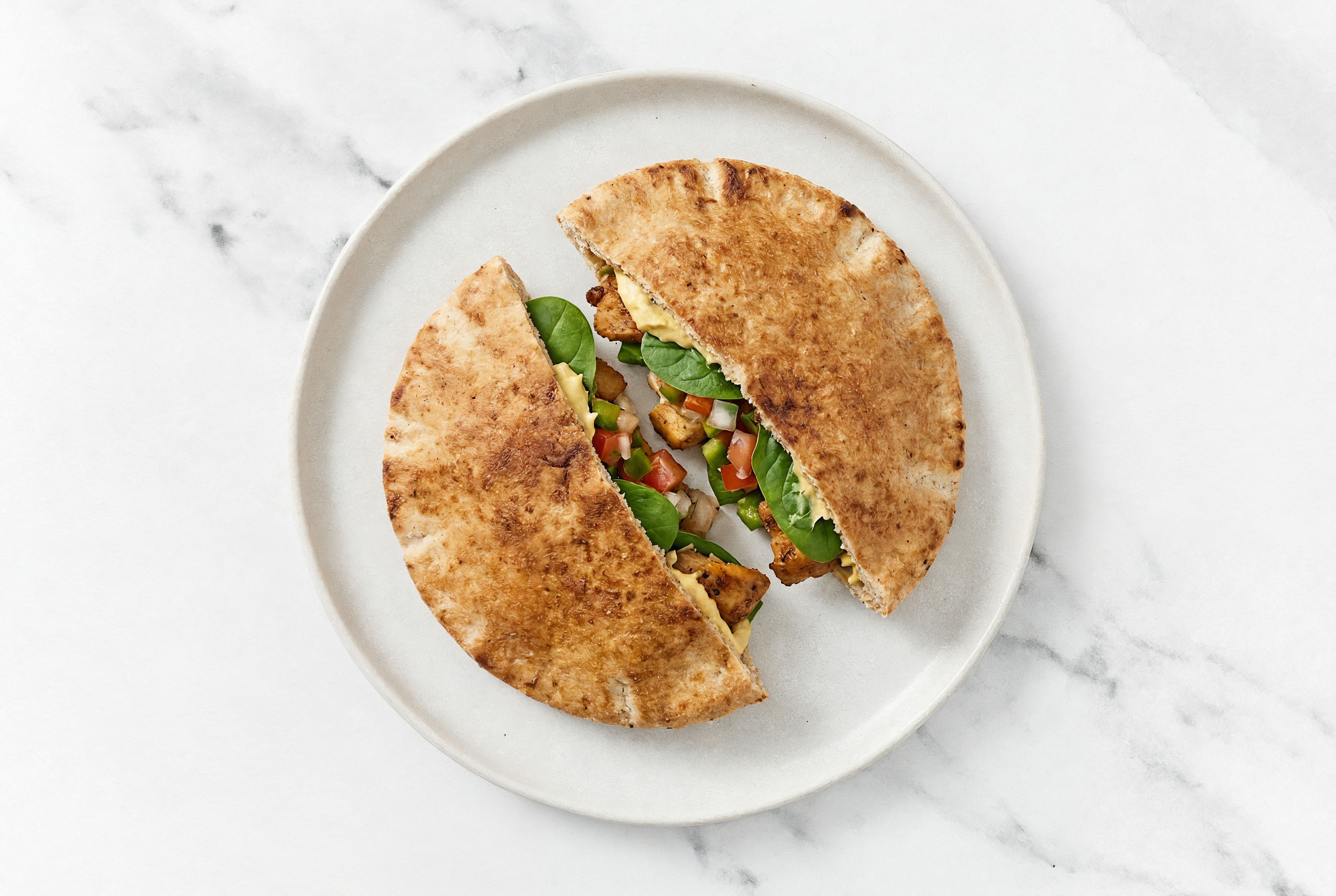 Herby Extra-Fresh Chicken French Onion Hummus Whole Grain Pita Pockets Pocket