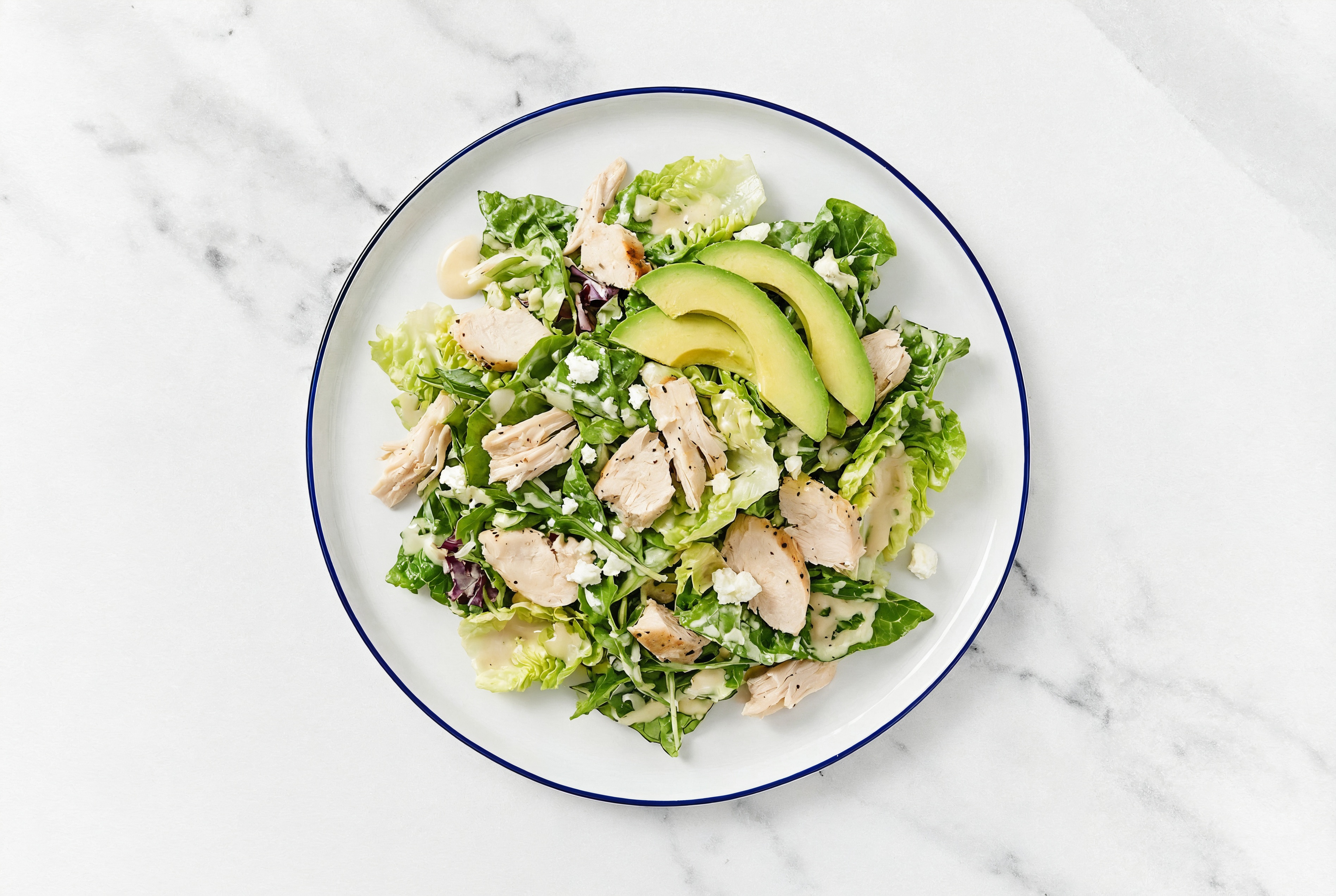 Oven Roasted Chicken + Avocado Little Gem Salad