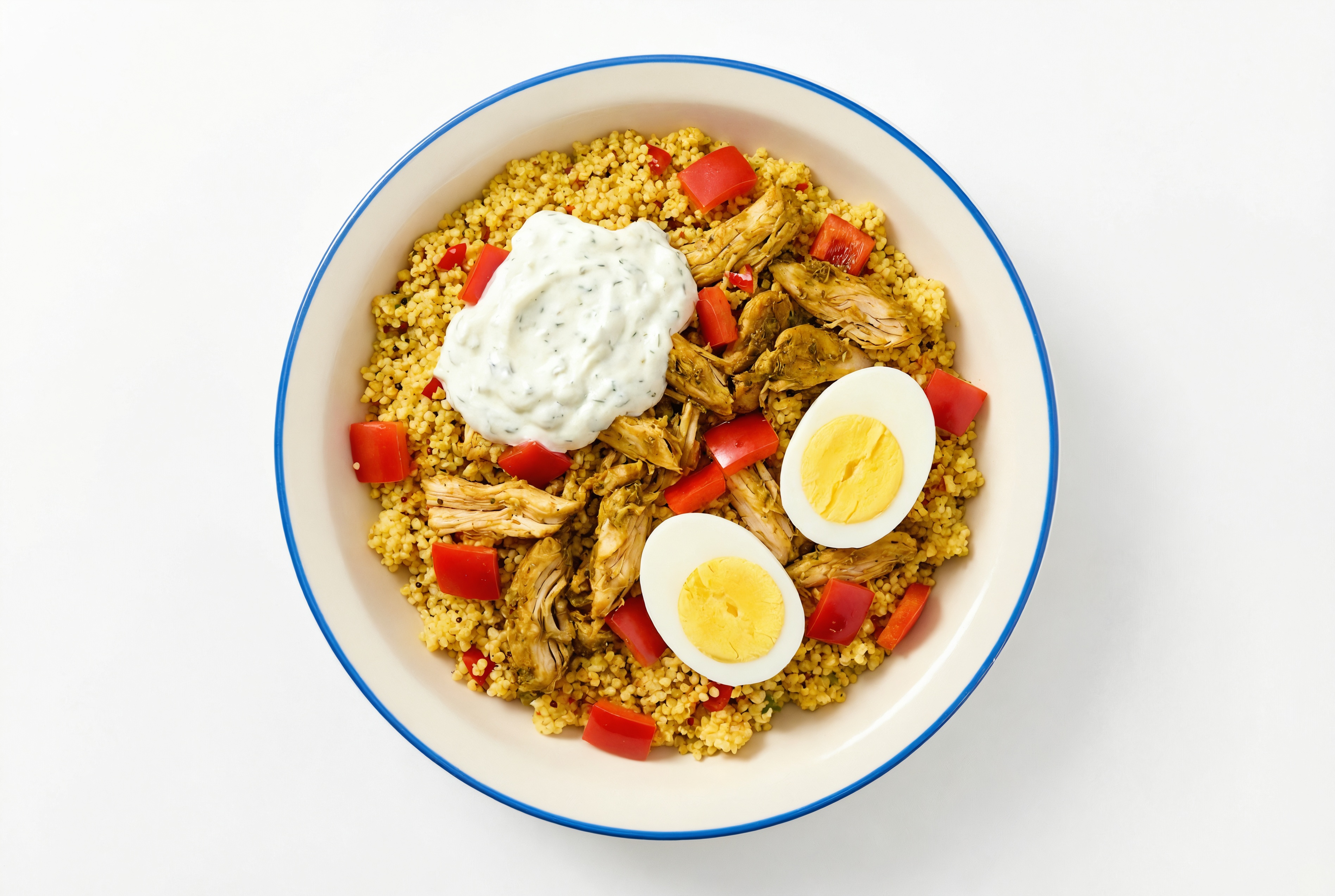 Mediterranean Shawarma-Style Chicken Thighs + Couscous Bowl