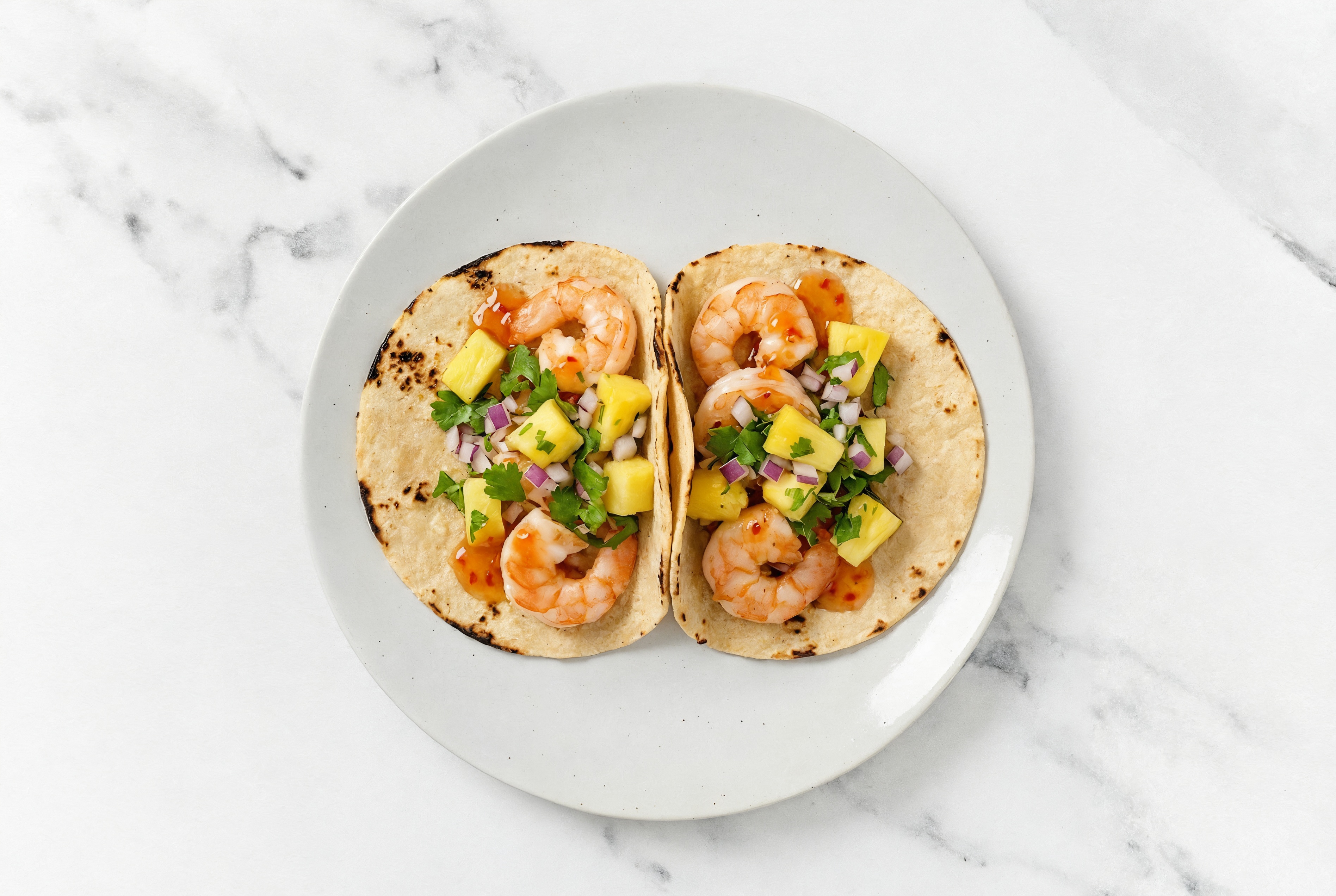Herby Sweet Chili Shrimp Tacos