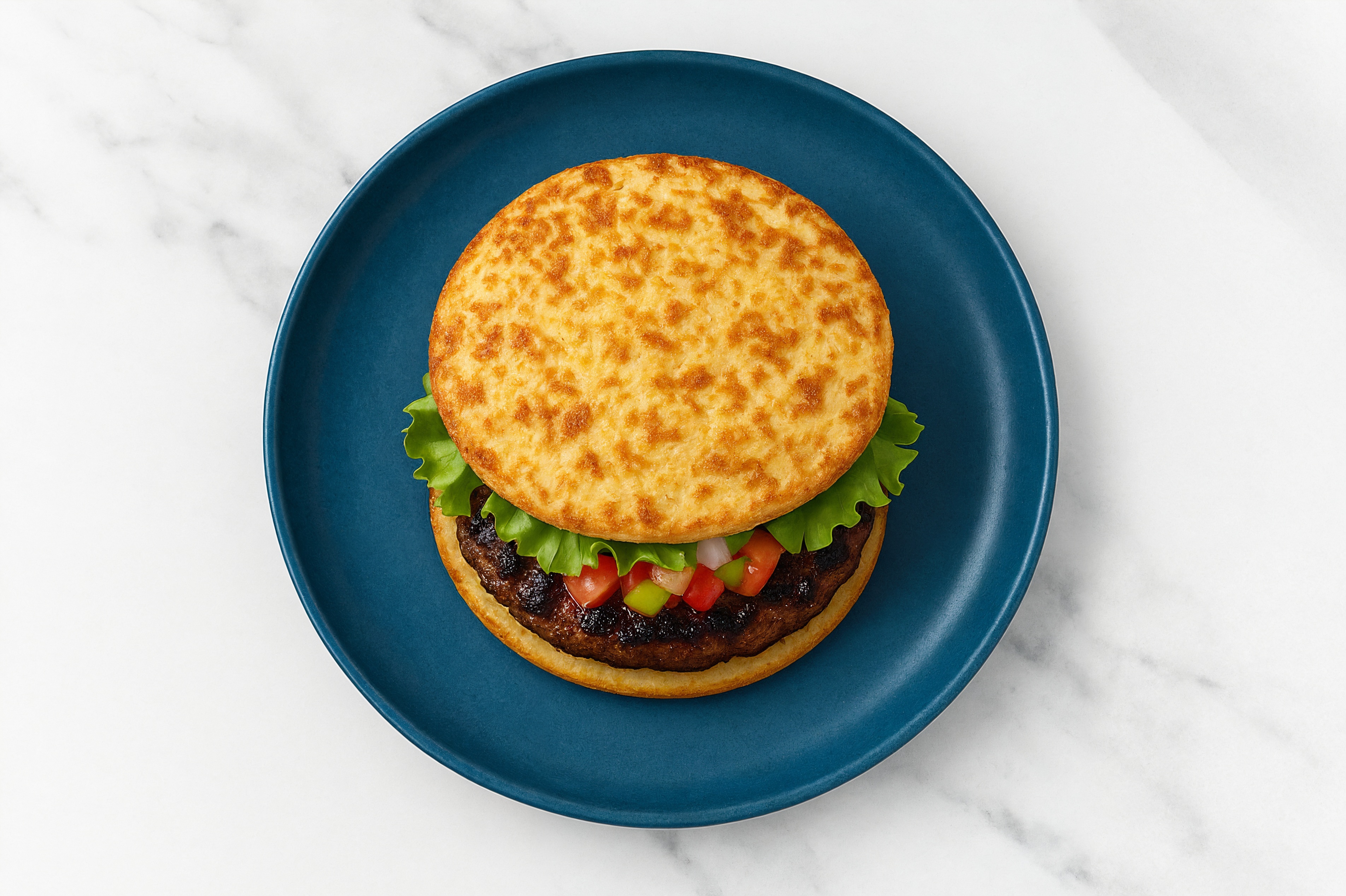 Low-Carb Blackened Ground Beef Patties Burger