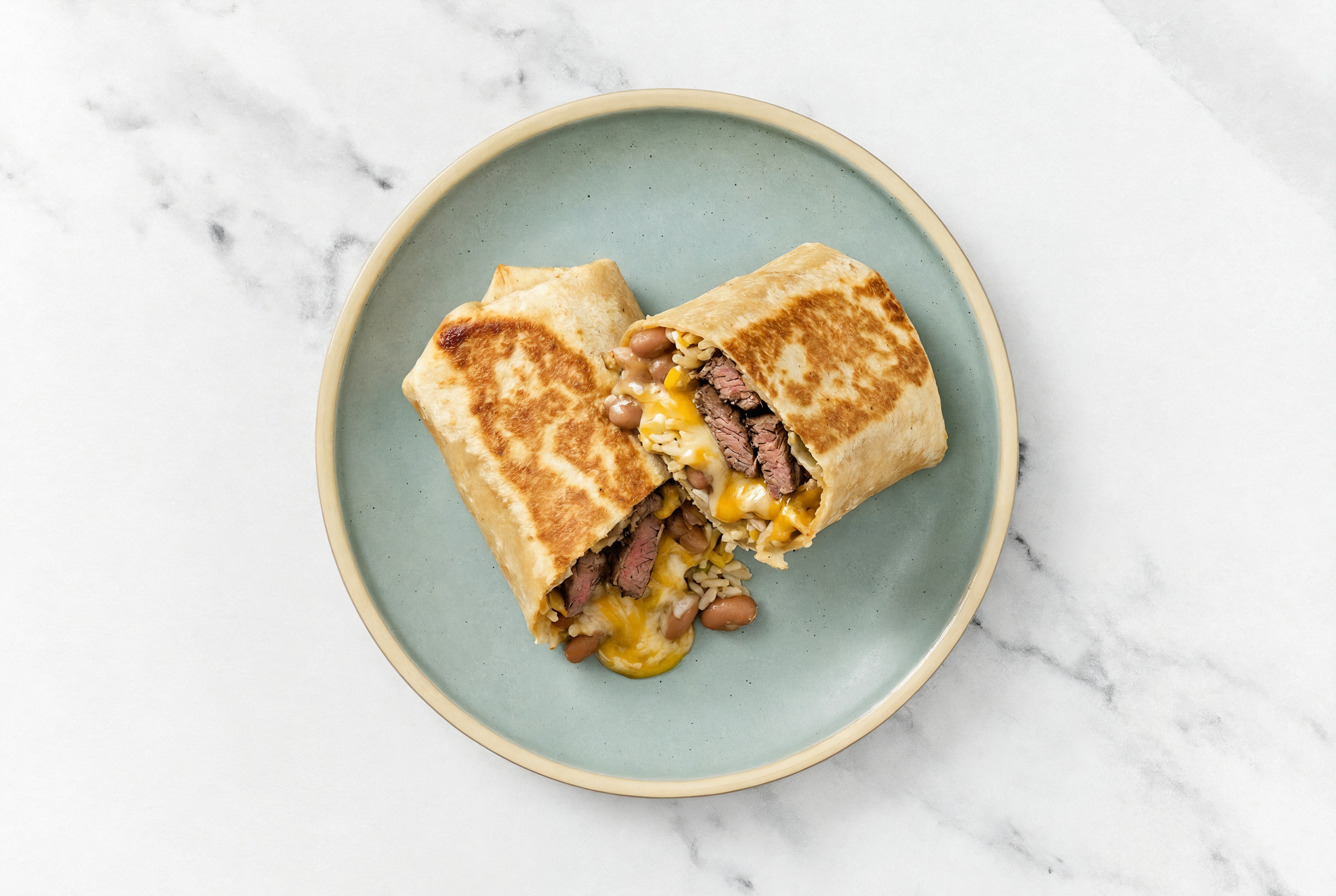 Toasty Cowboy Steak Burrito