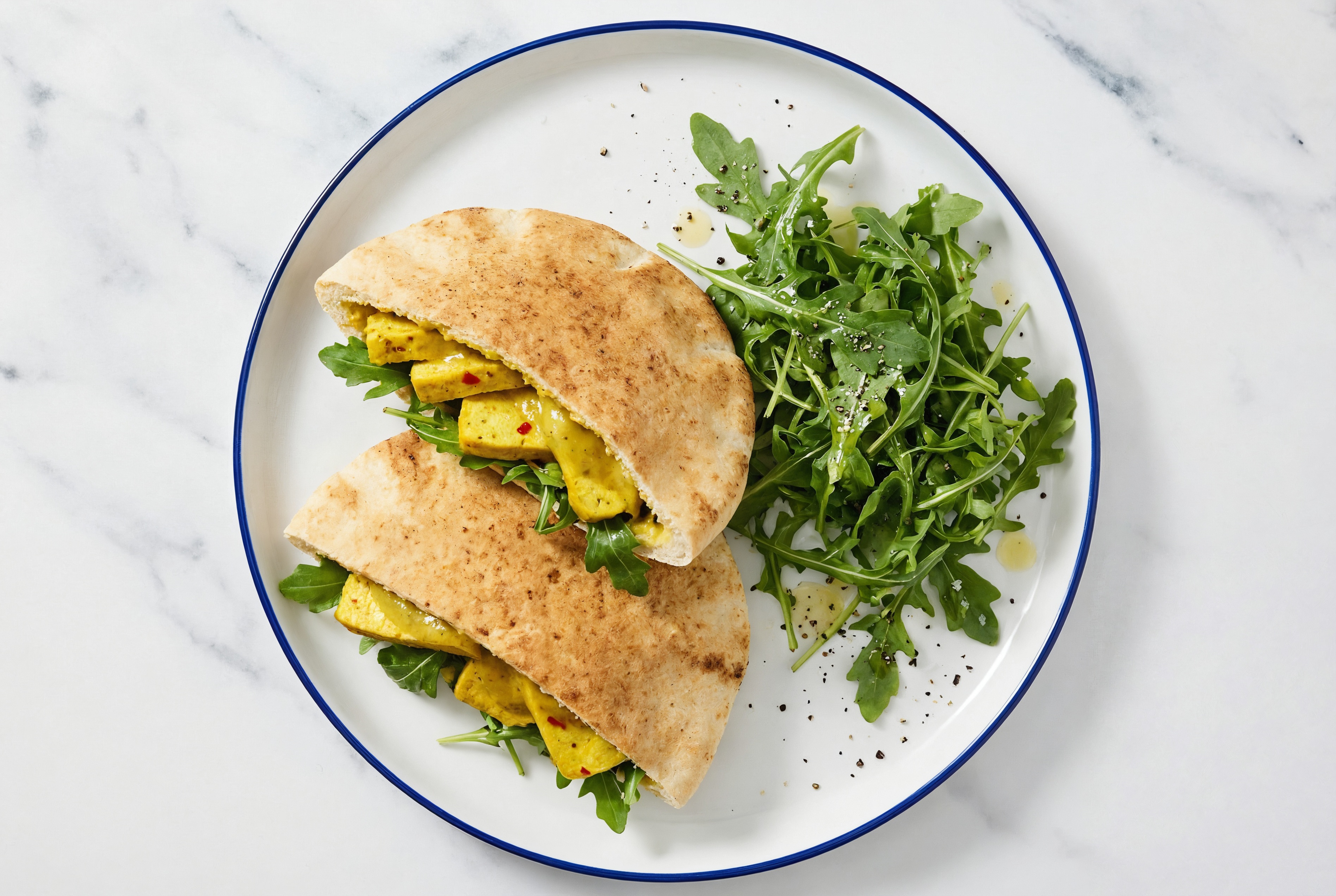 Curry Tofu Traditional Pita Pockets
