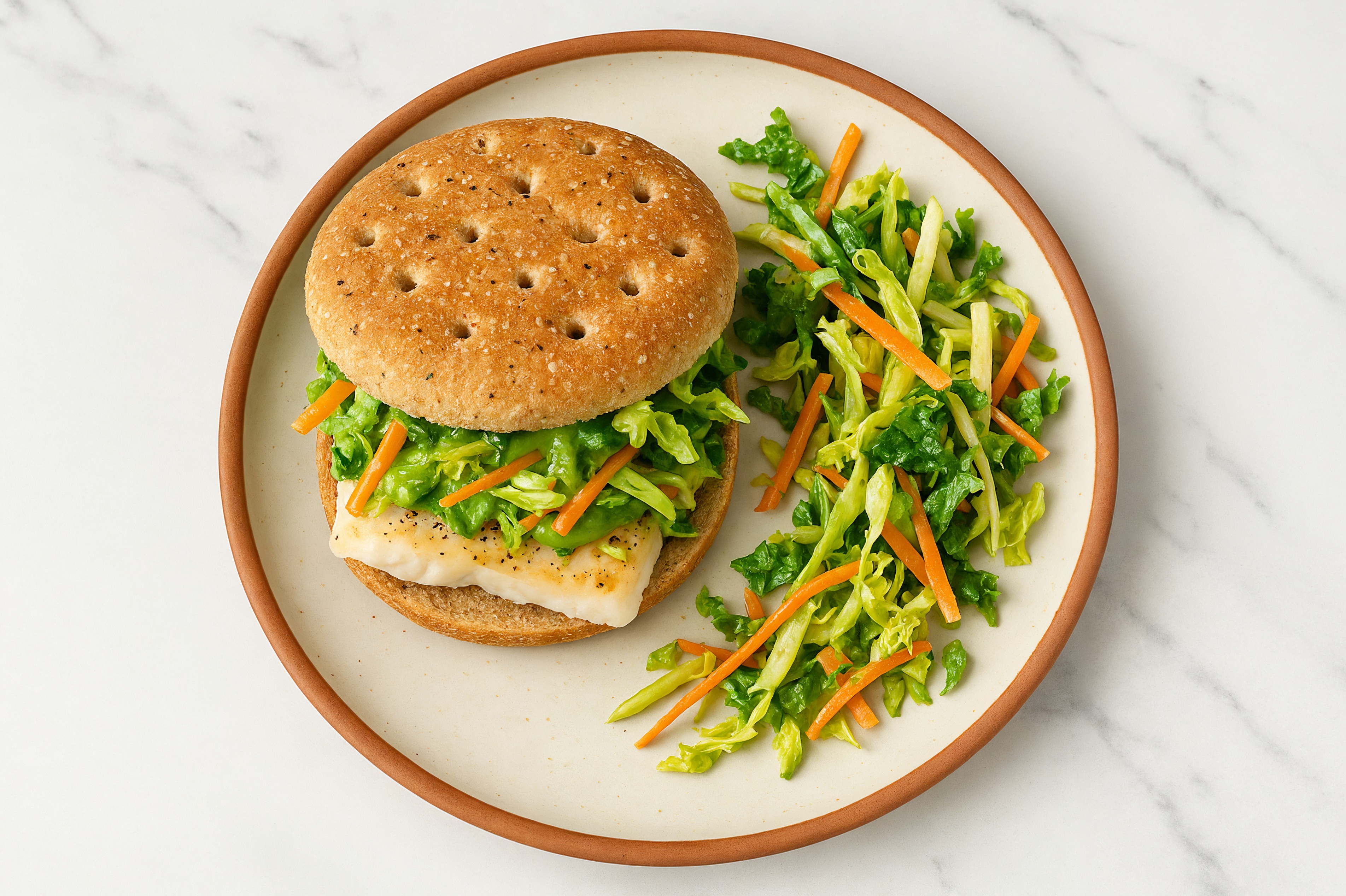 Creamy Avocado Cod Super Sandwich