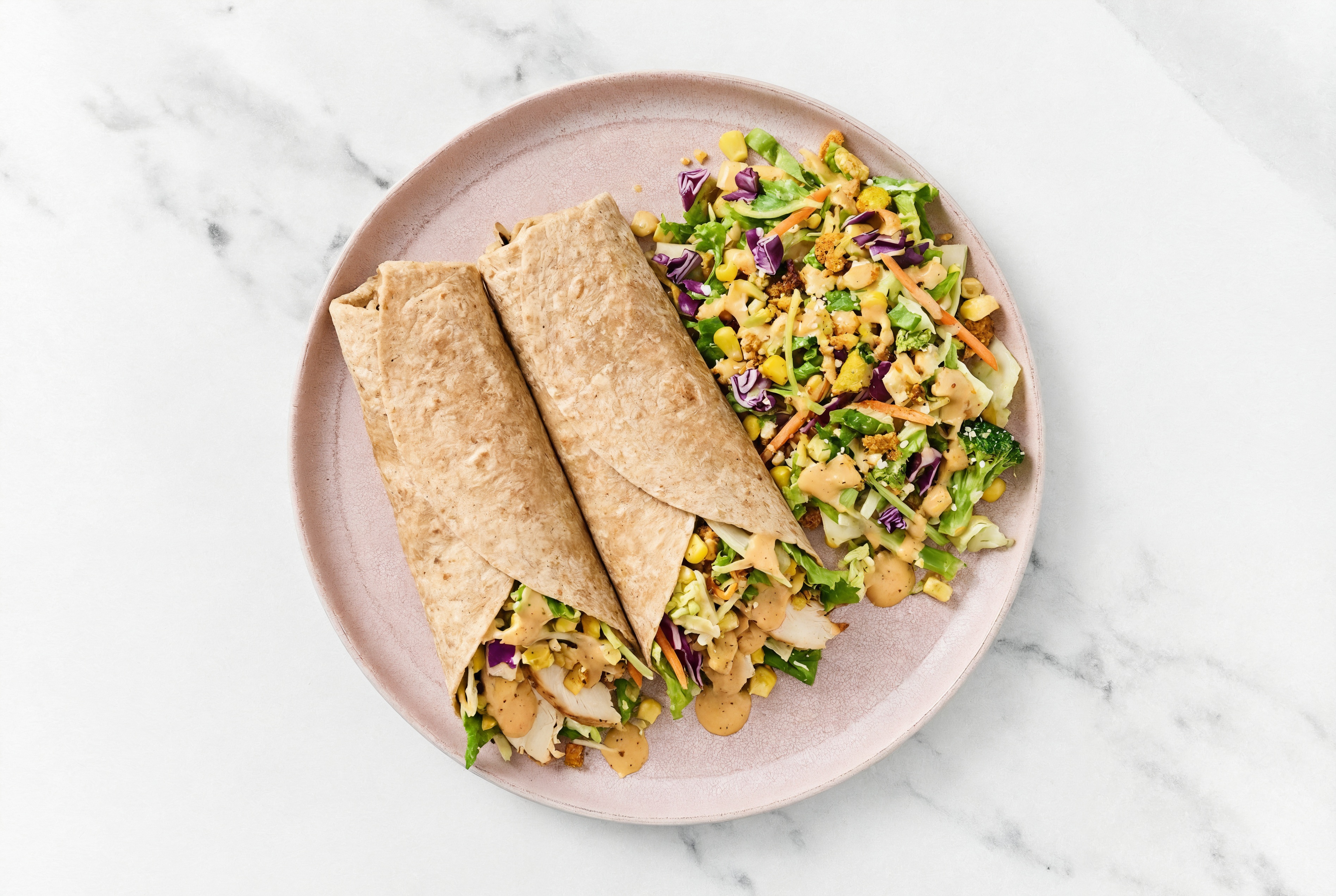 Street Corn Salad Chicken Wrap