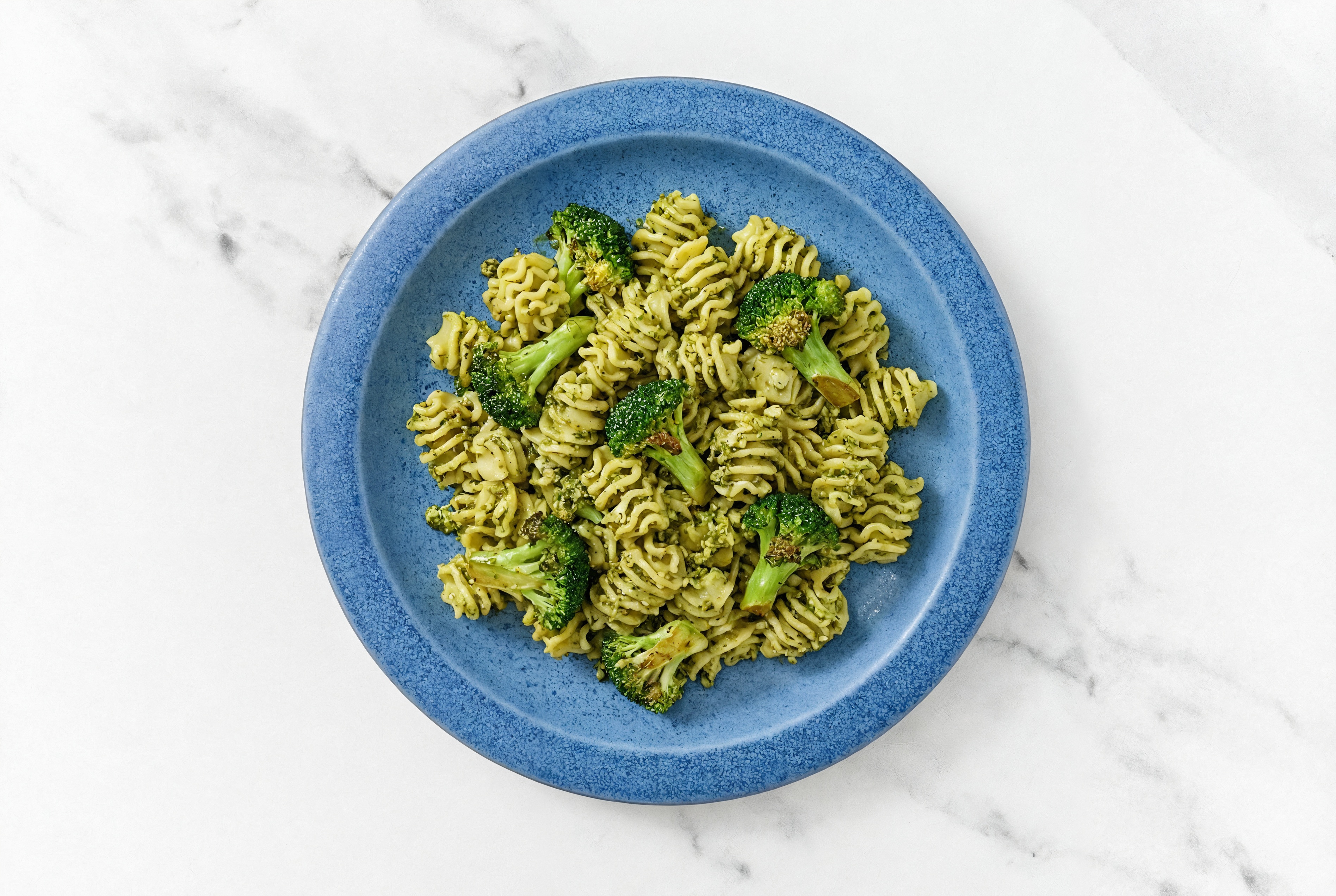 Pesto Broccoli Protein Pasta
