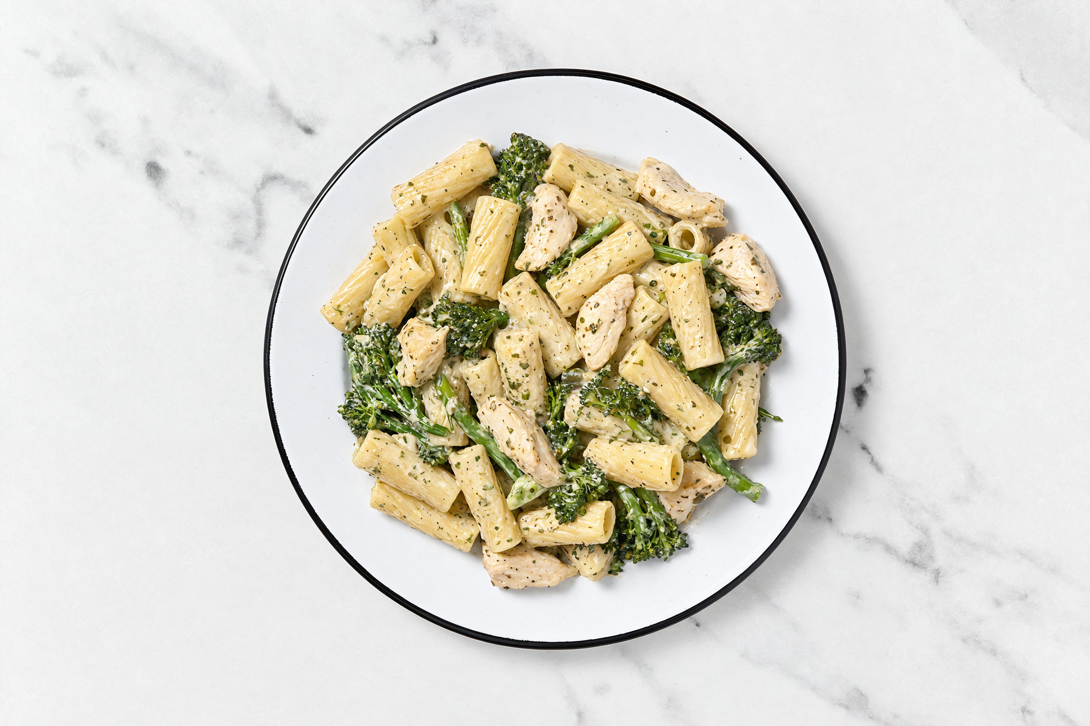 Chicken + Broccoli Rigatoni Herb Cream