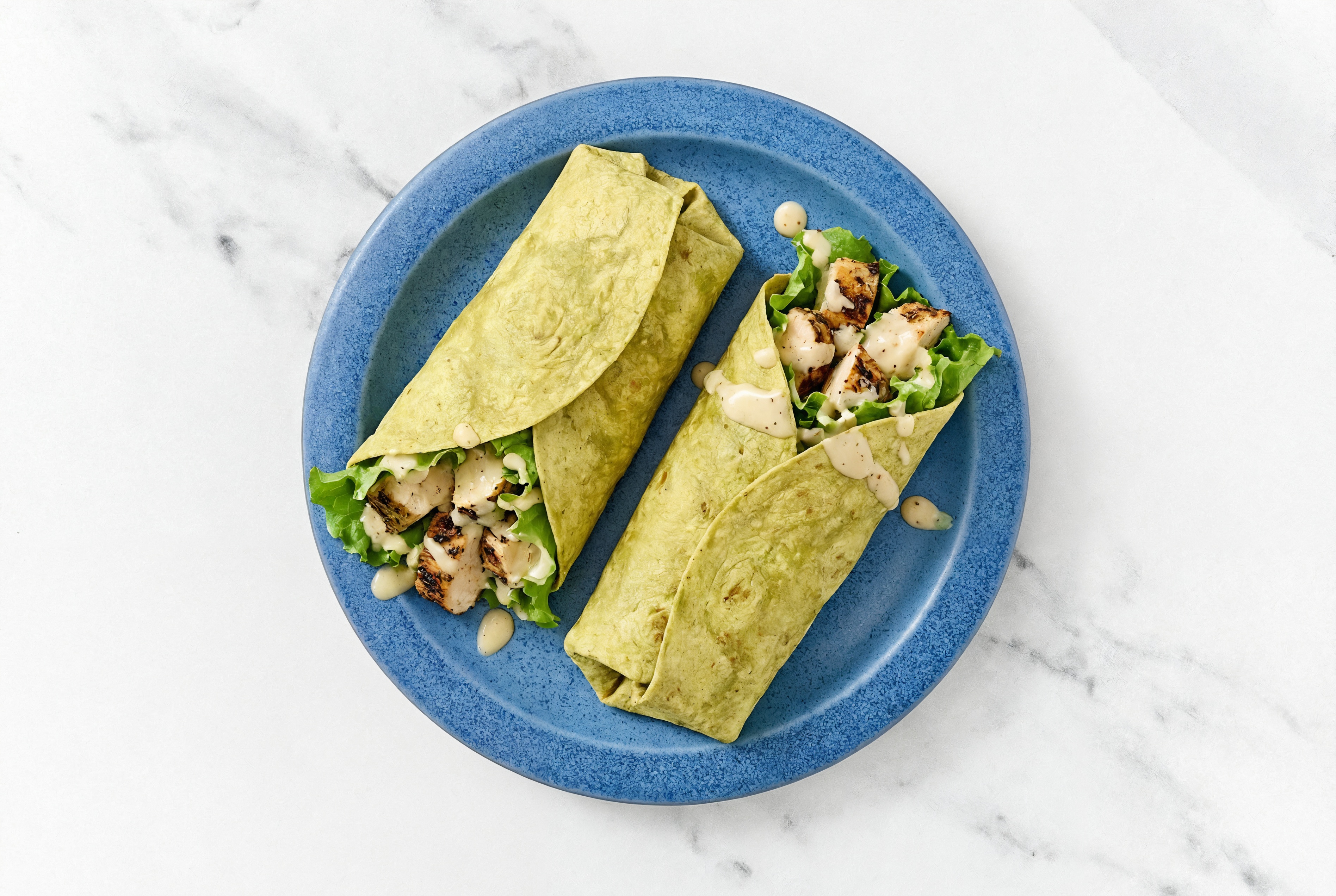 Grilled Mediterranean Chicken Breast Caesar Wrap