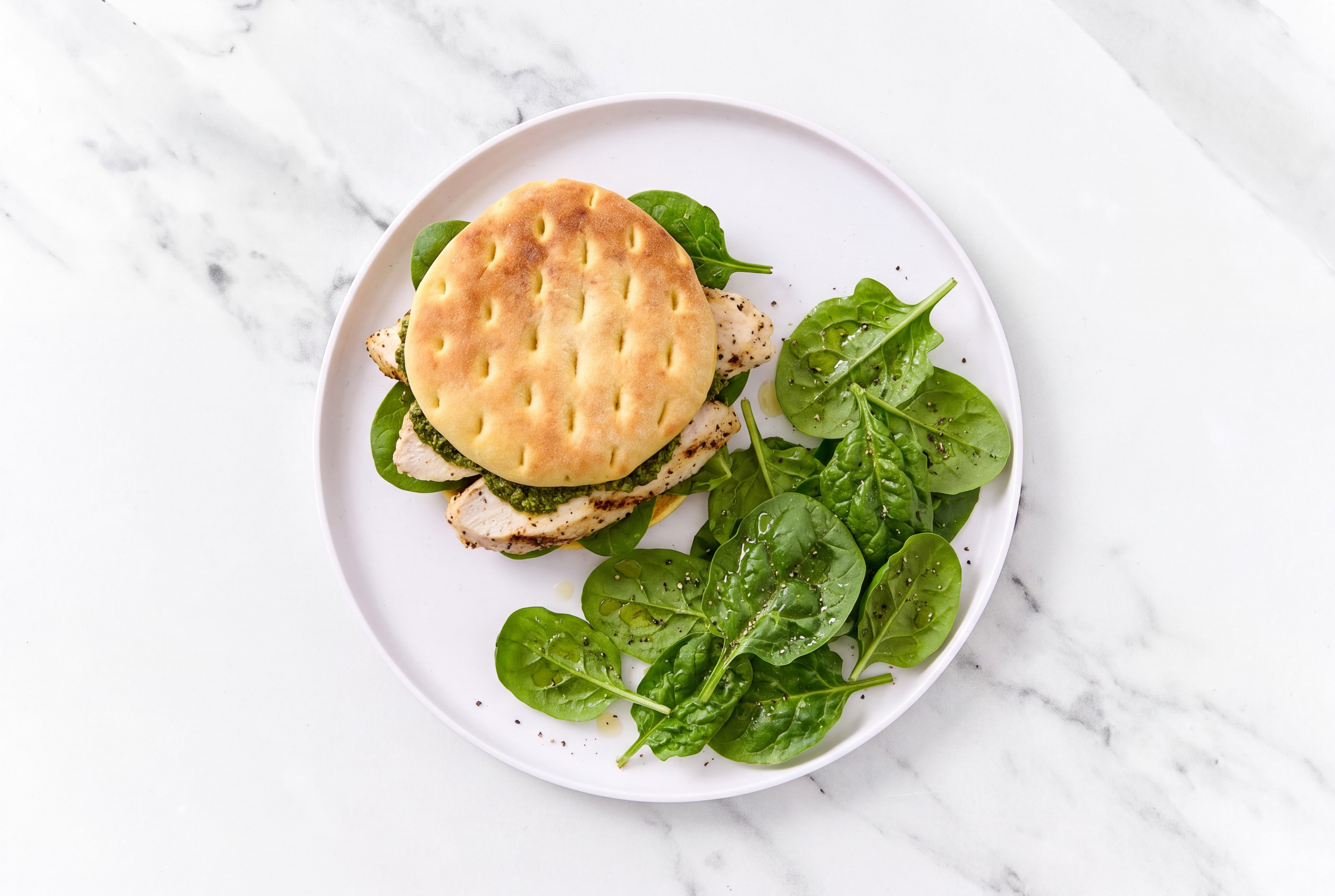  Green on Greens + Seasoned Grilled Chicken Breast Sandwich