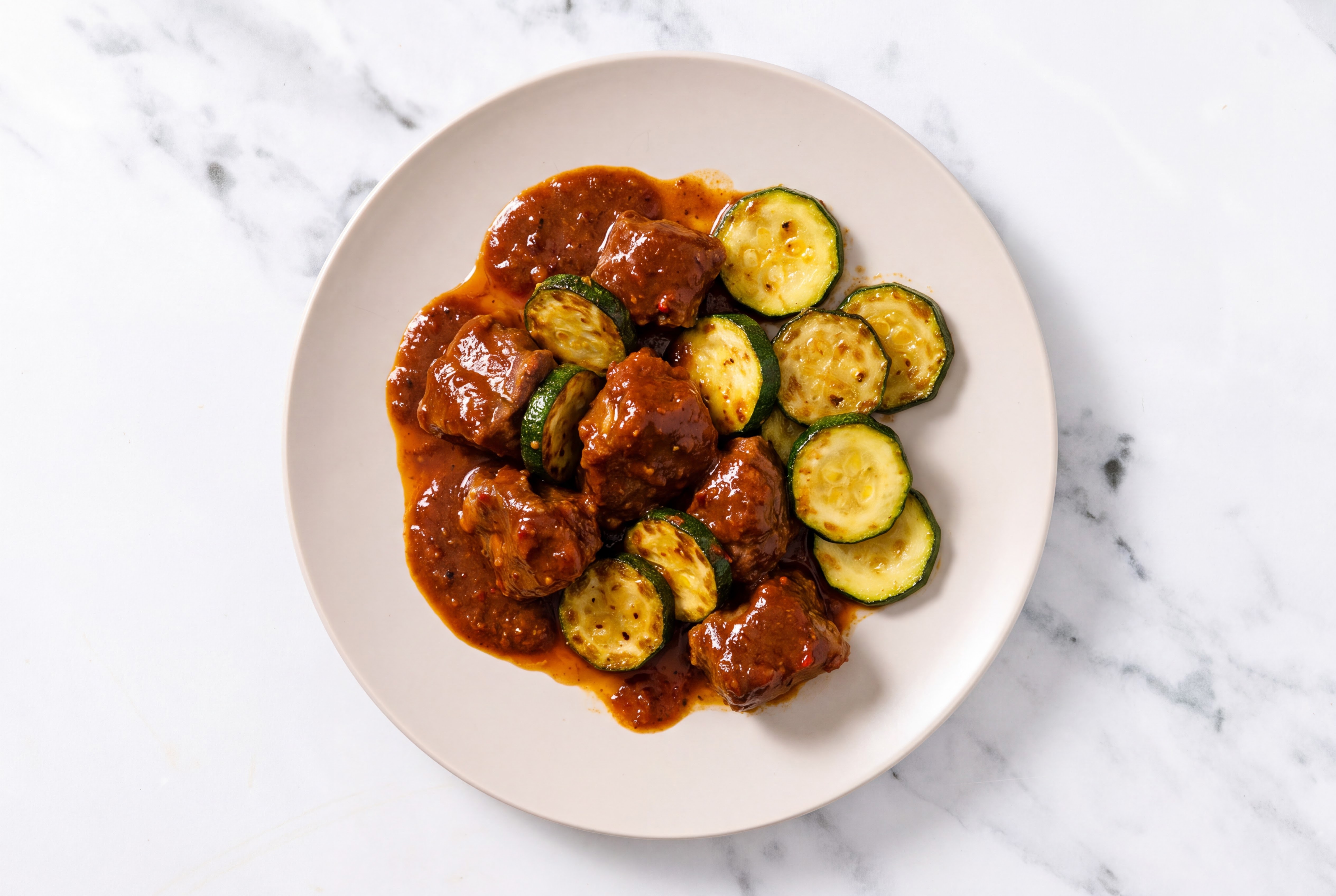 Lamb Vindaloo + Fresh Zucchini