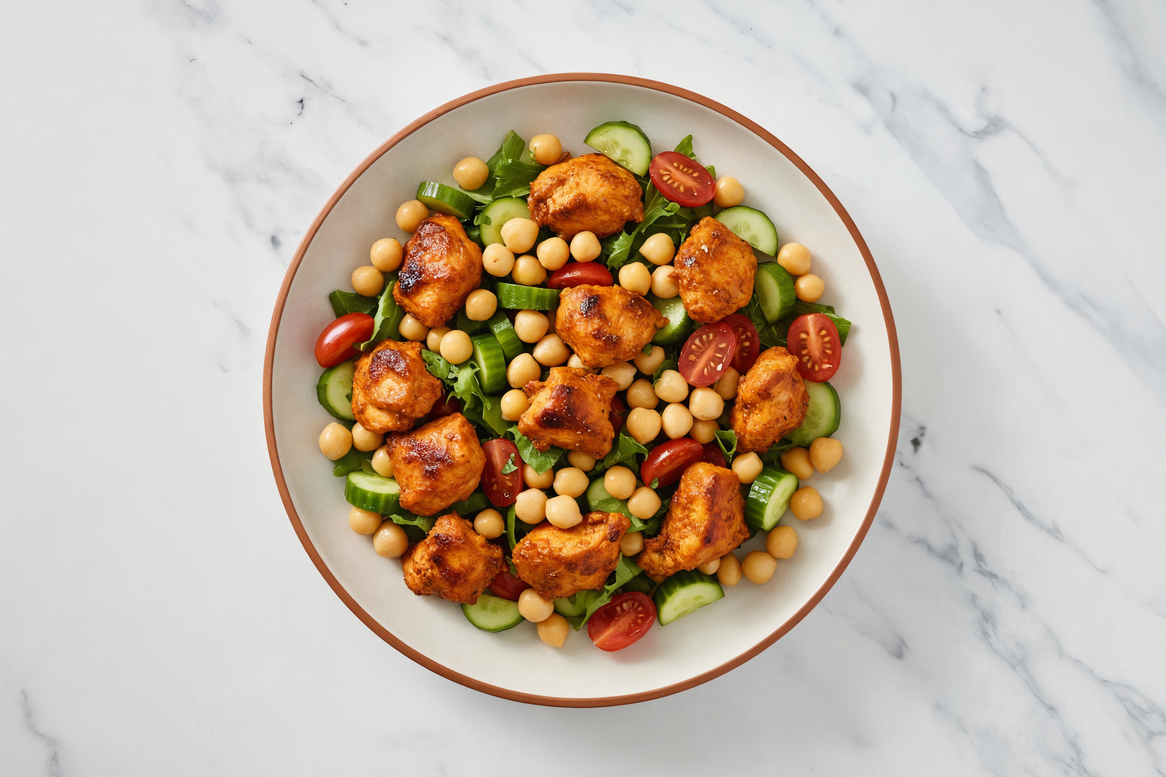 Chicken Tandoori + Chickpea Salad