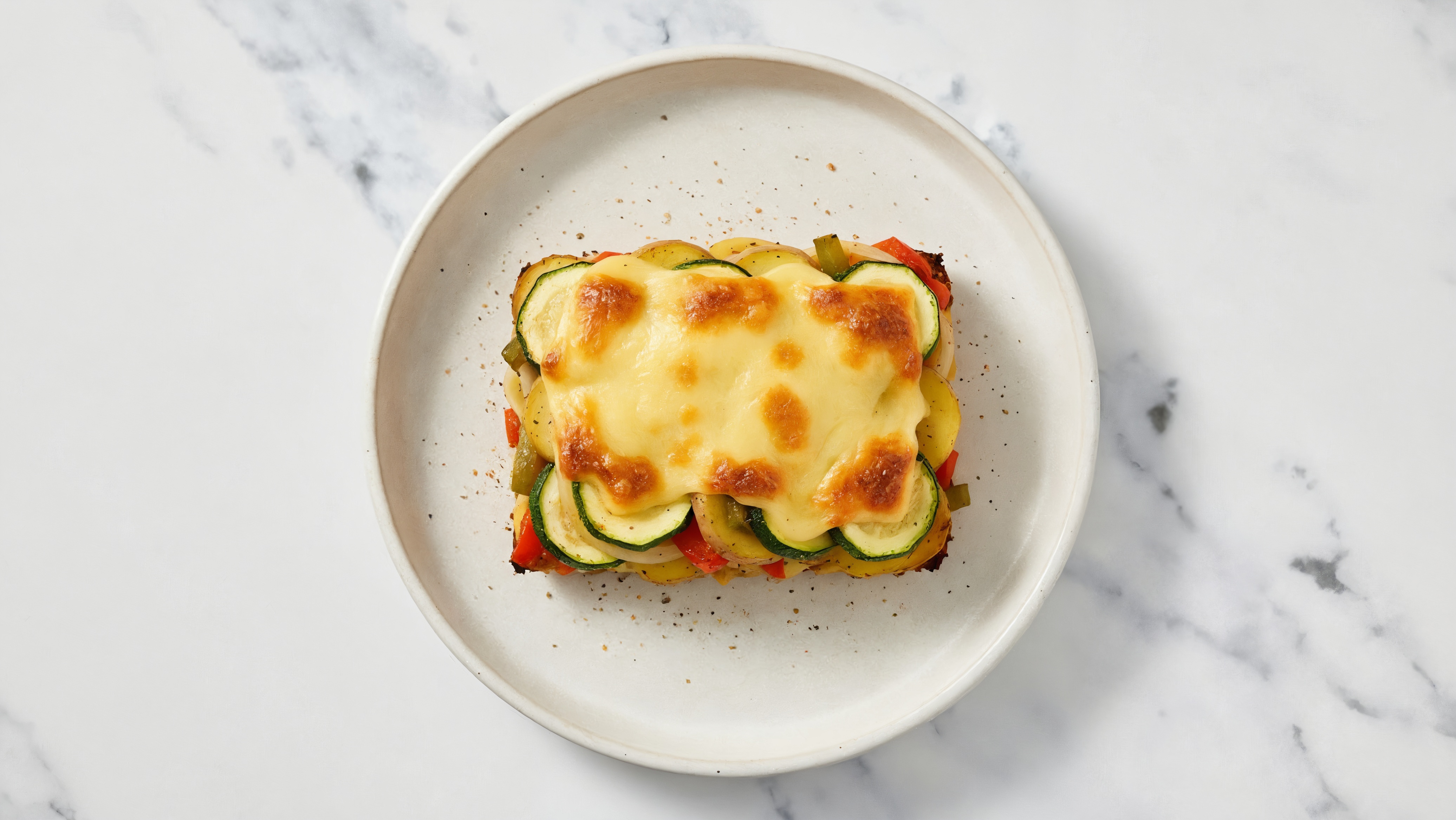 Herby Cheezy  Veggie Bake with Zucchini