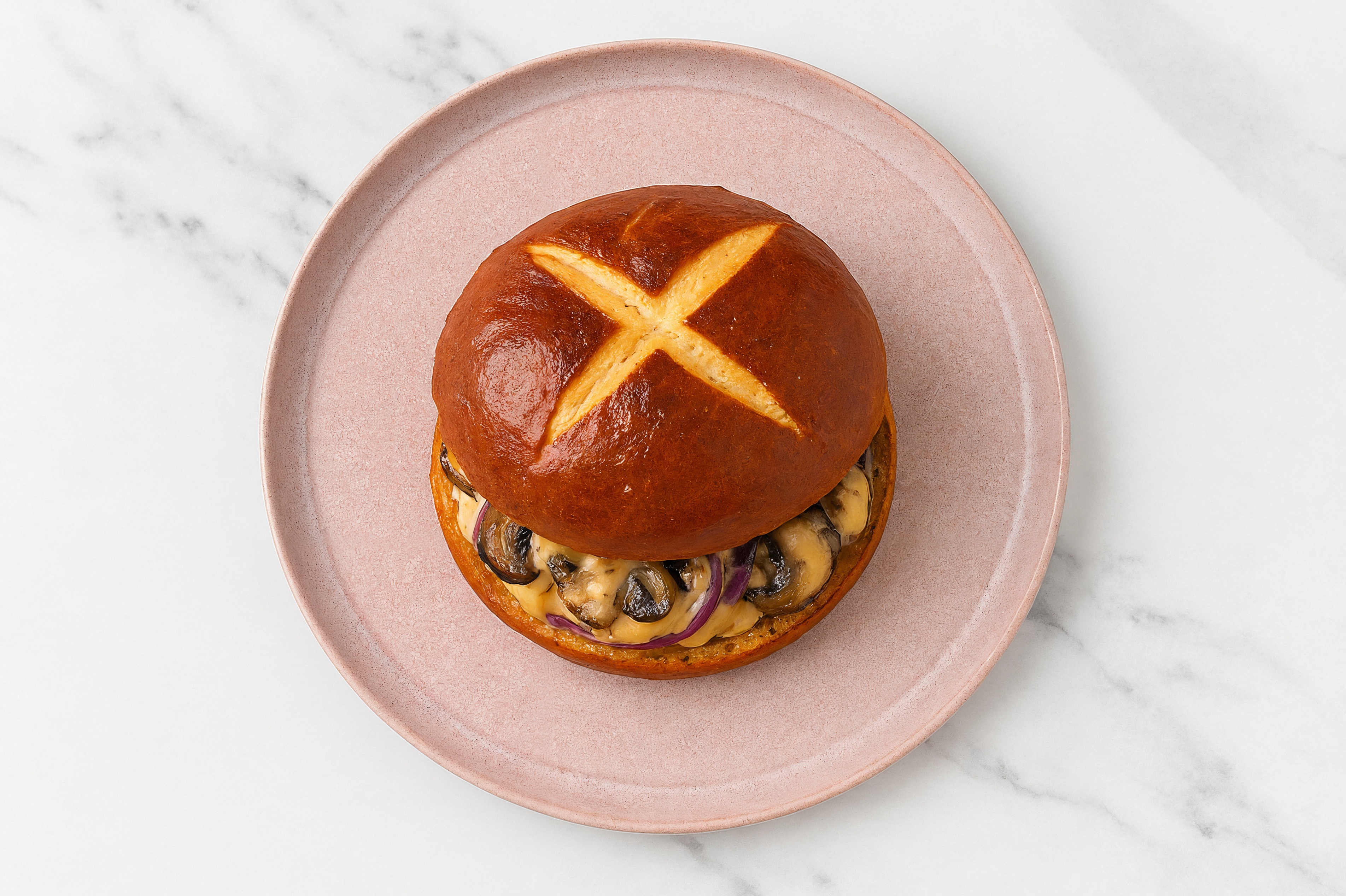 Creamy Mushroom "Cheesesteak"