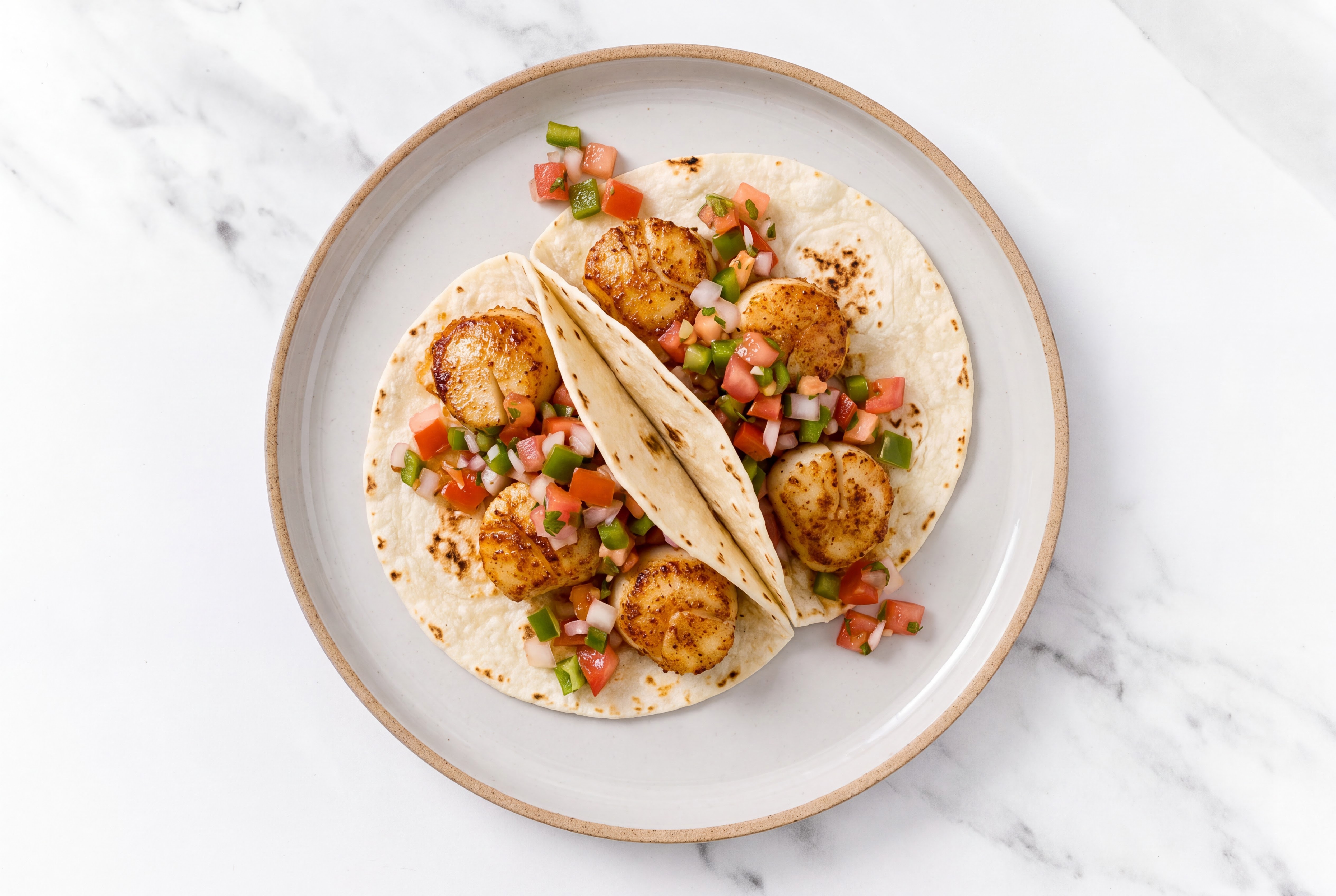 Seared Jumbo Scallops + Salsa XL Tacos