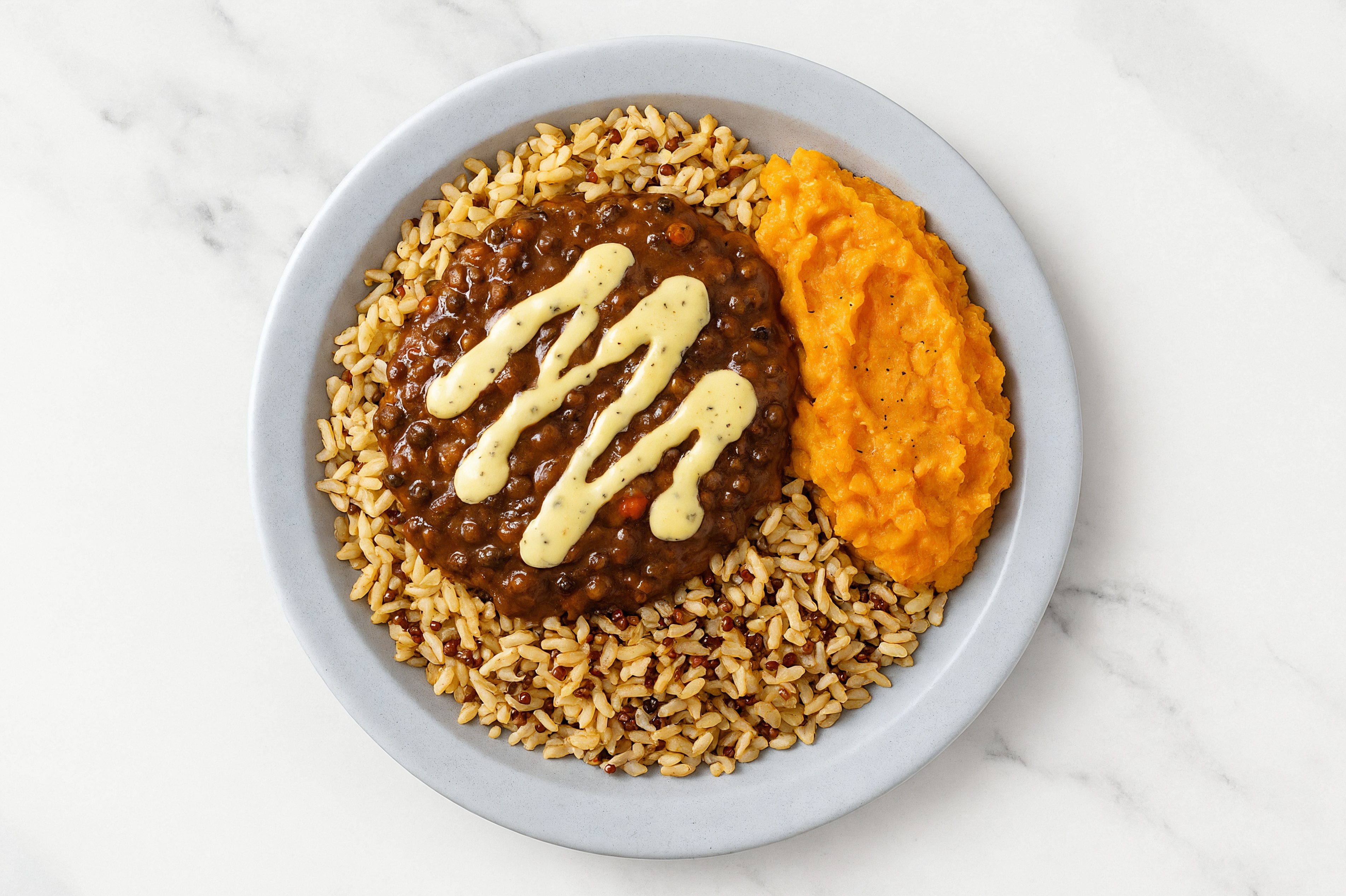 Sweet Potato + Dal Quinoa Bowl