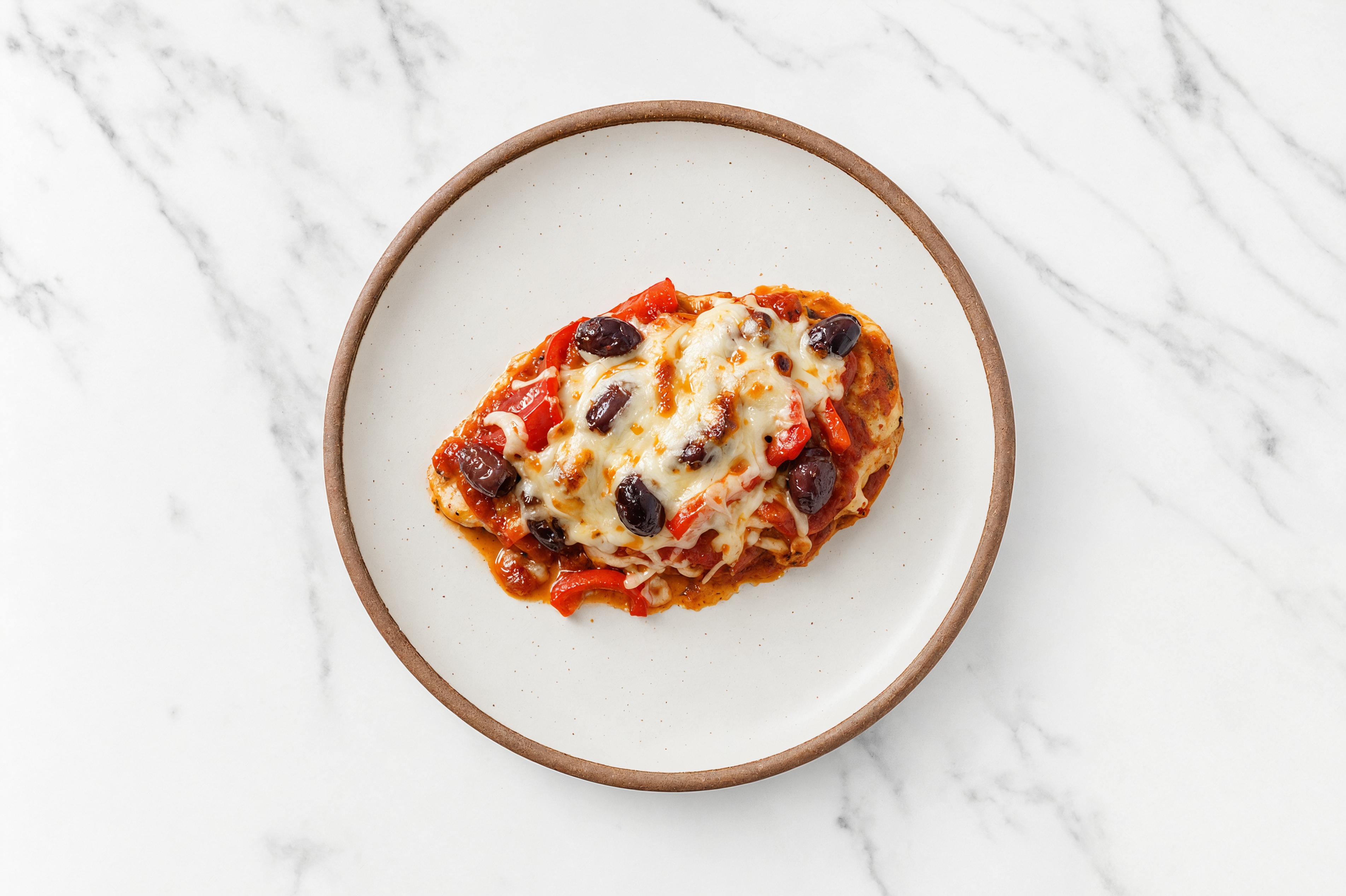 Cheesy Marinara Chicken Bake with Shredded Mozzarella Cheese