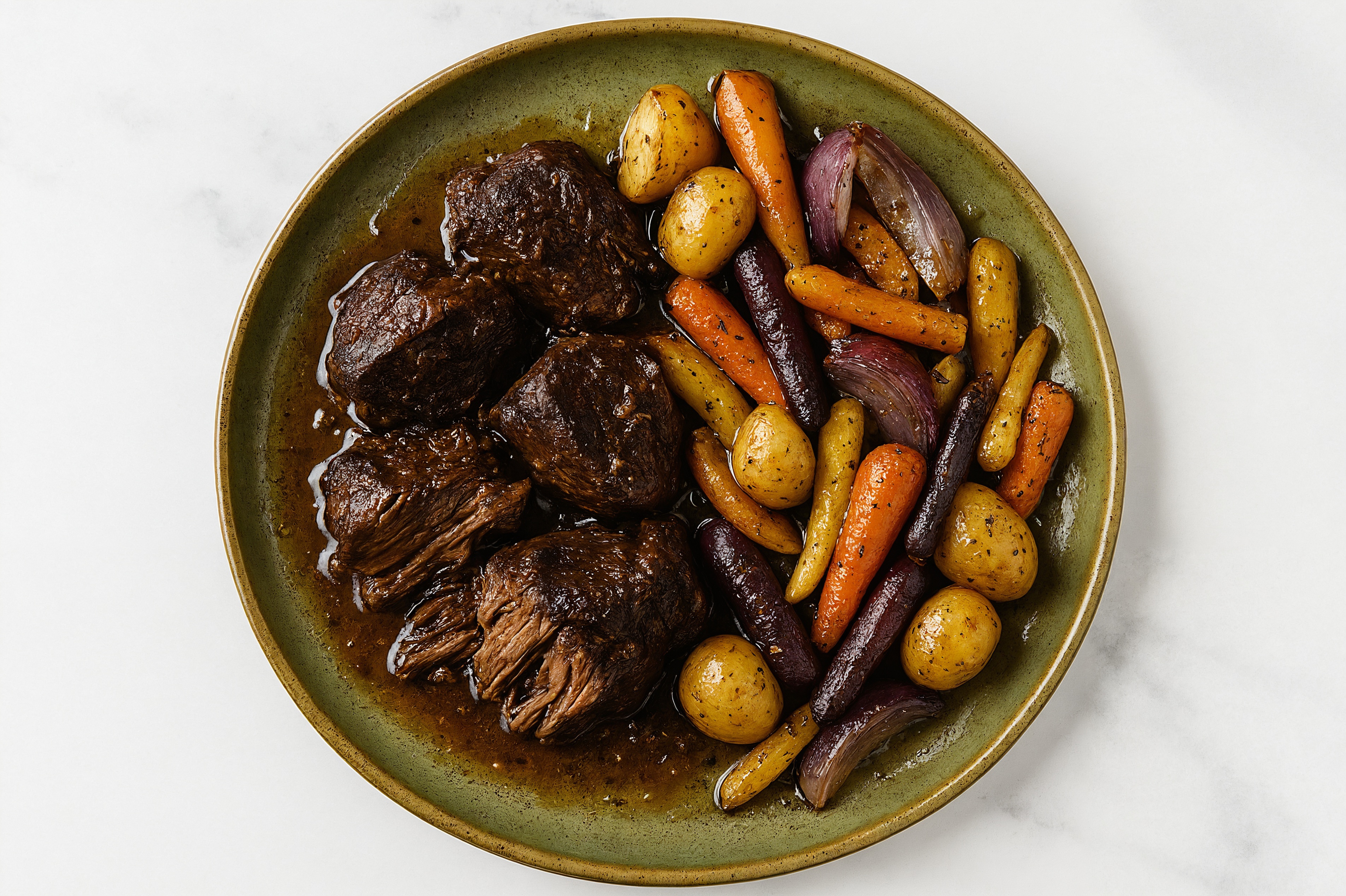 Beef Short Ribs with Tangy Roast Veggies