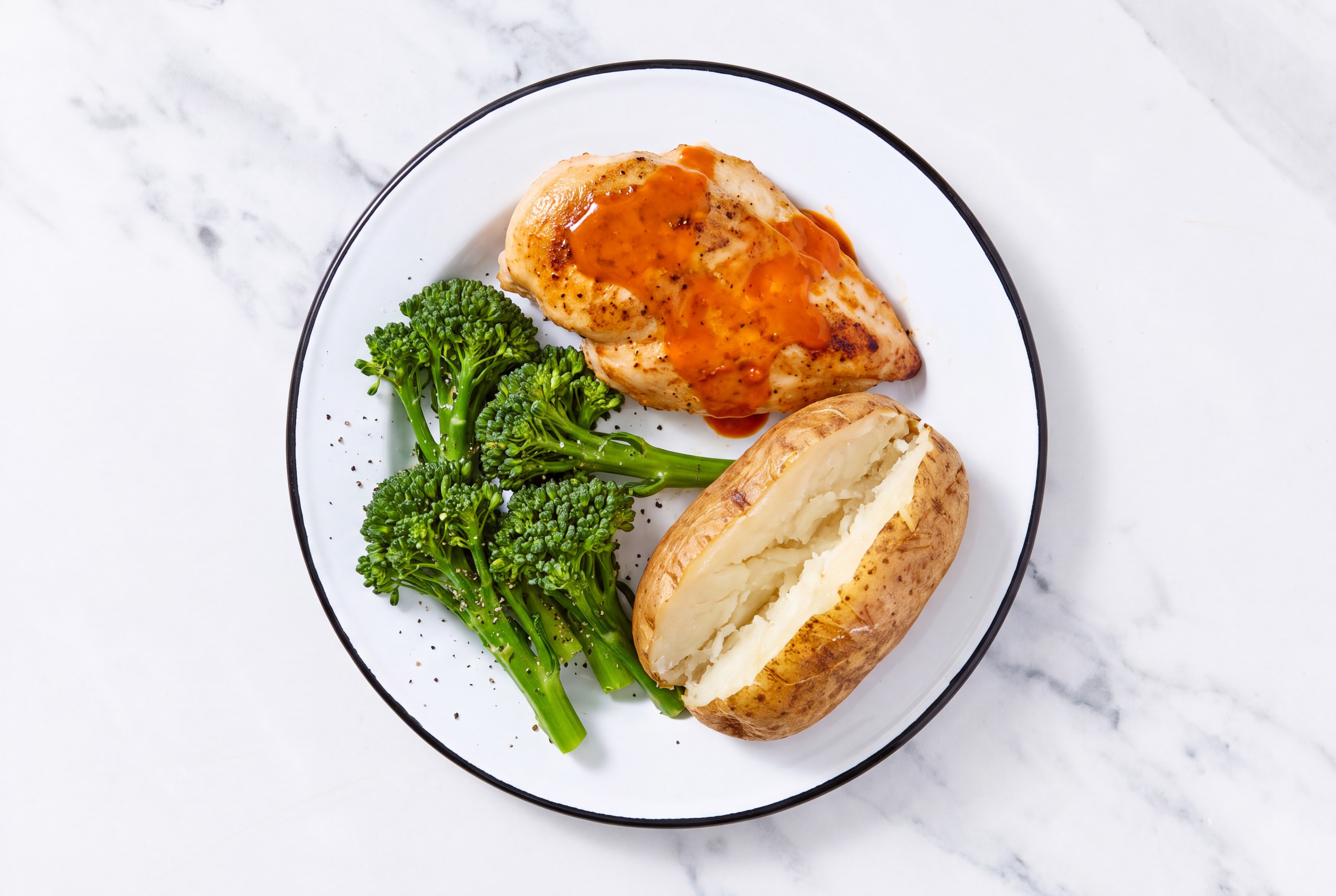 Dill Buffalo Chicken Breast + Baked Potato