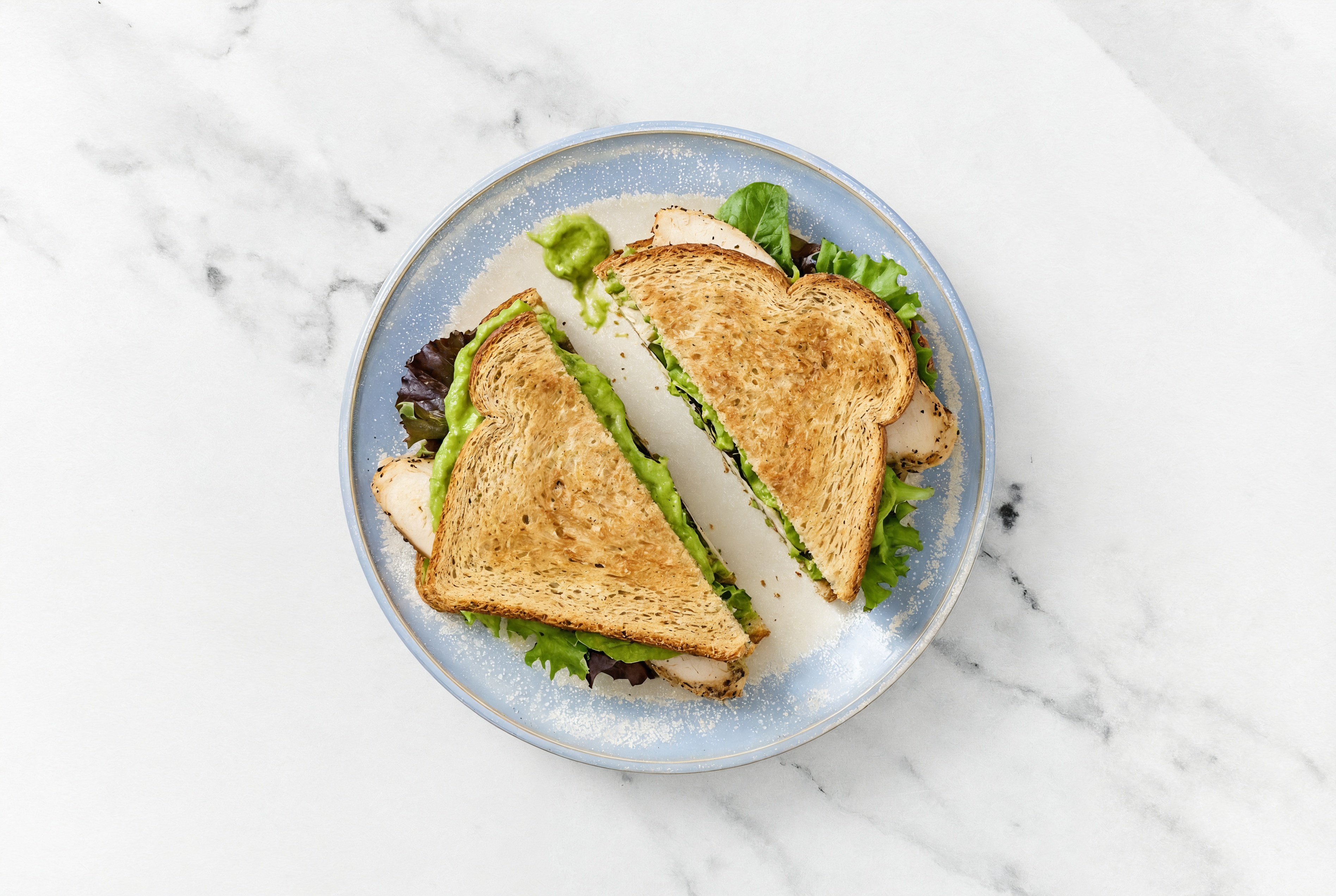 Chicken Breast & Avocado Sandwich on White