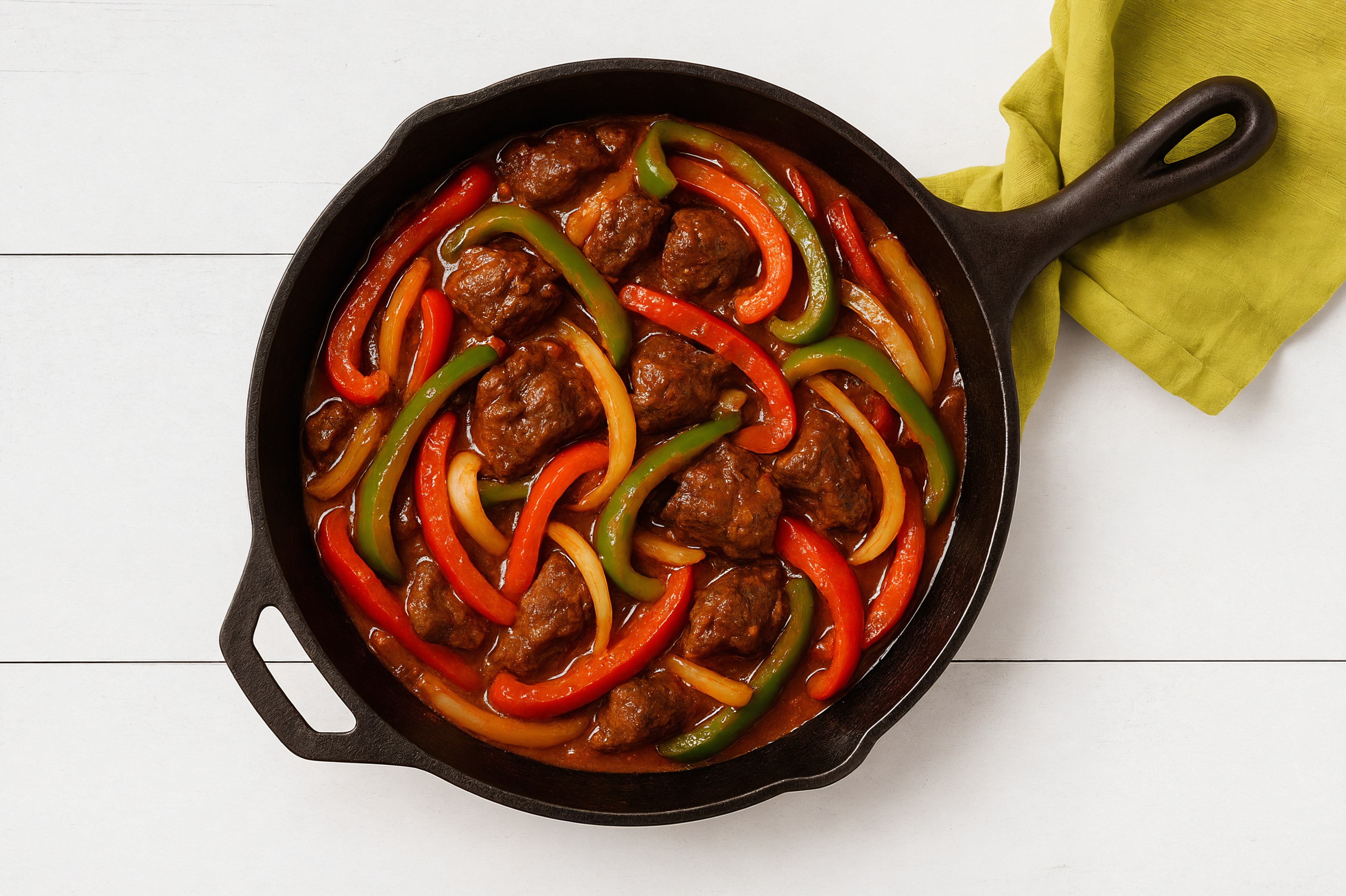 Spicy Vindaloo Beef Stir-Fry with Bell Peppers