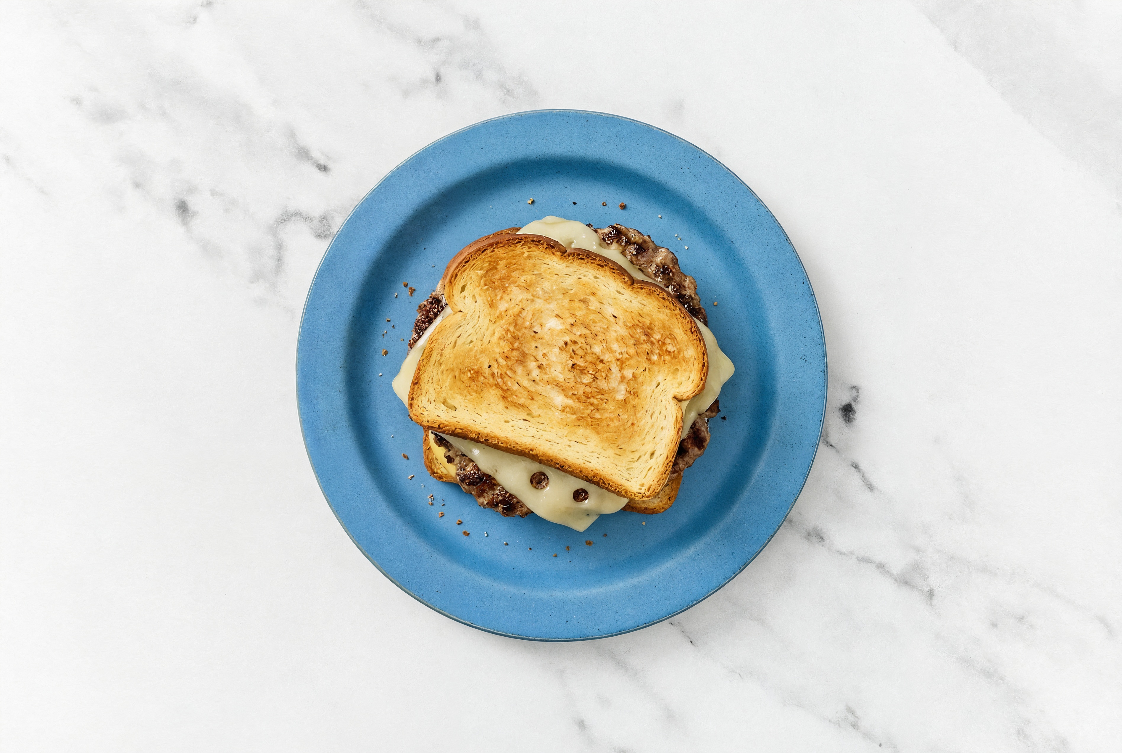 Swiss Tavern Beef Burger on GF Bread with Honey Mustard