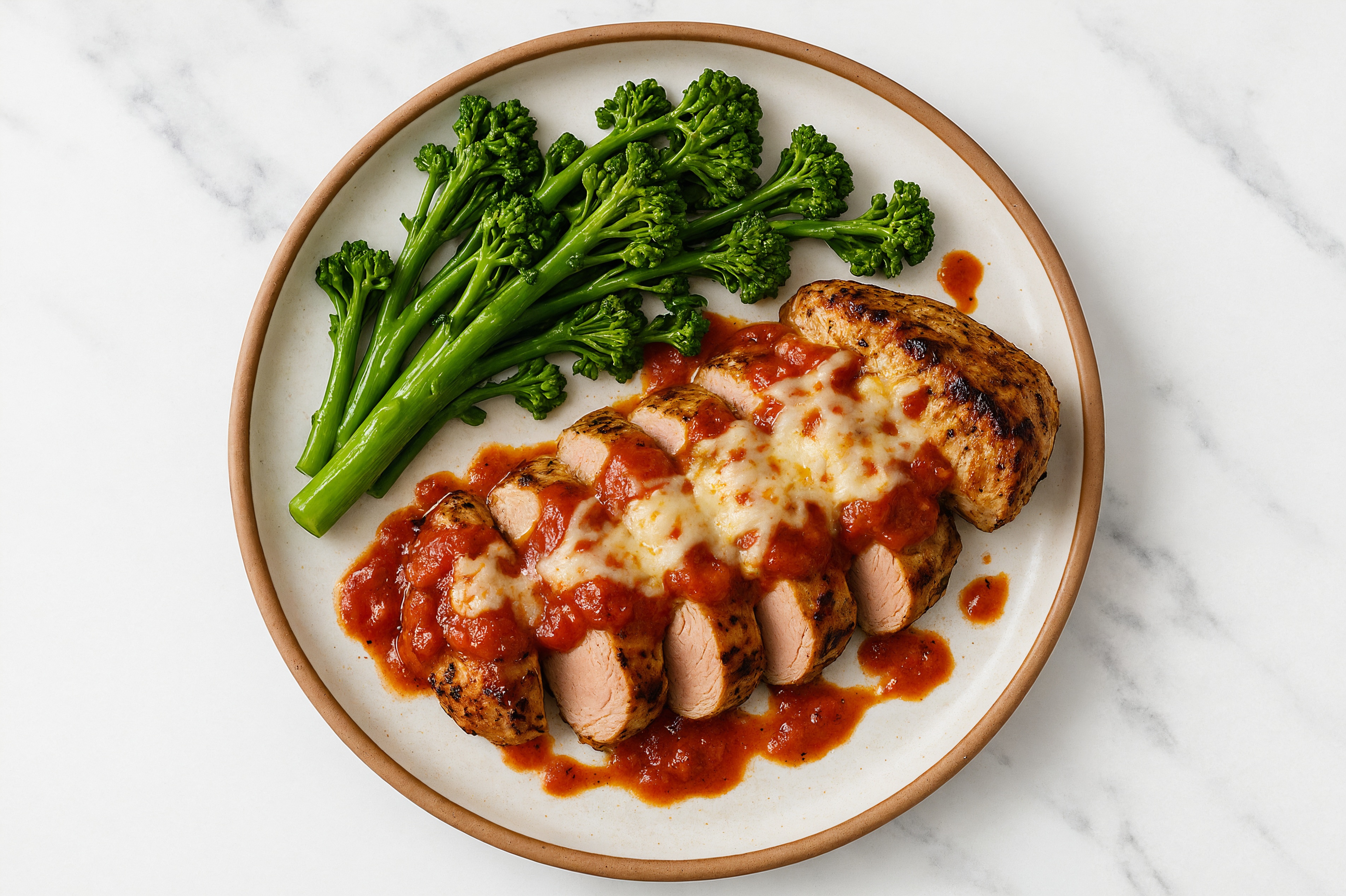 Melted Marinara Pork Tenderloin Bake