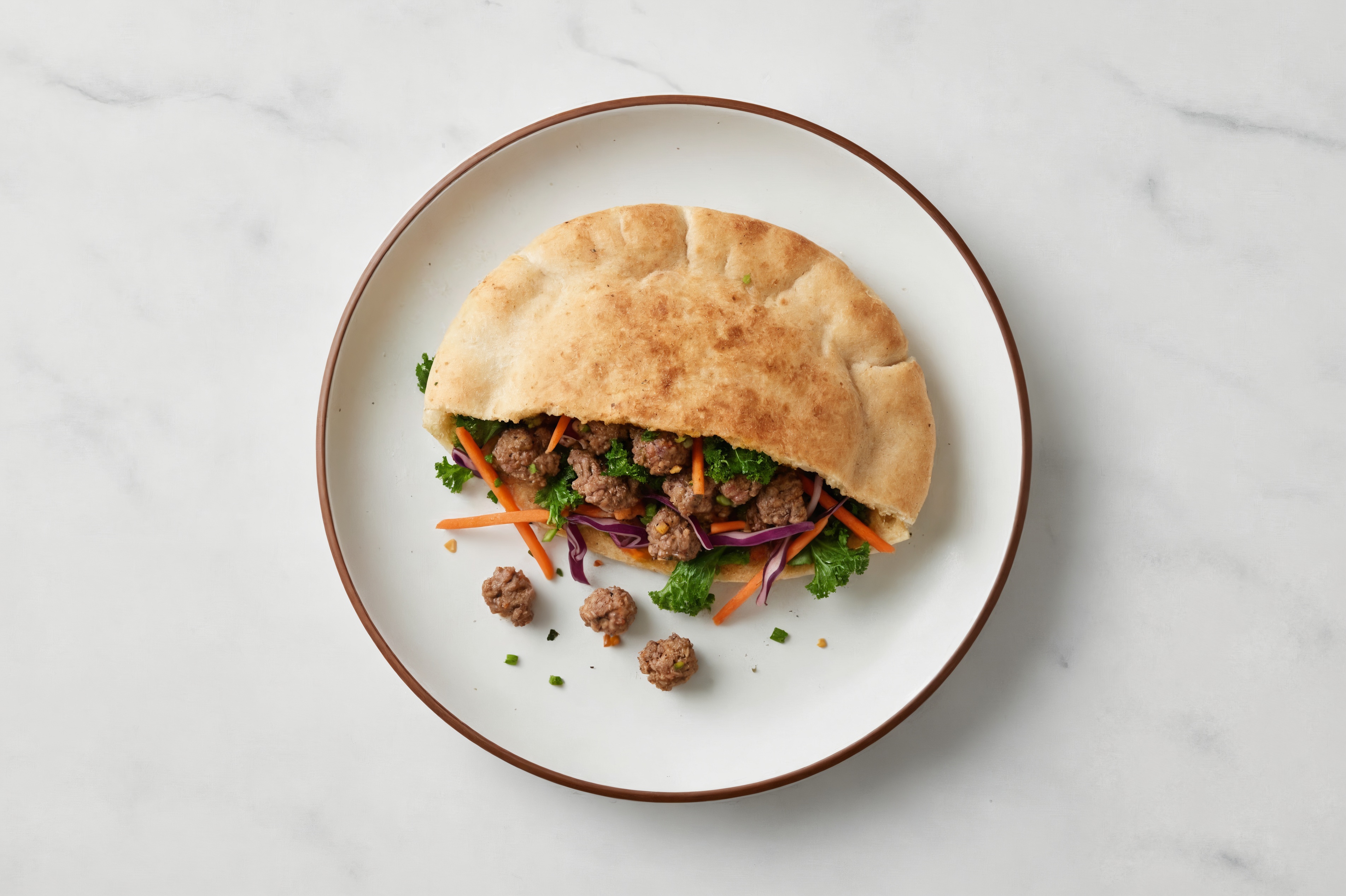 Rainbow Wagyu Beef + Veggie Pita