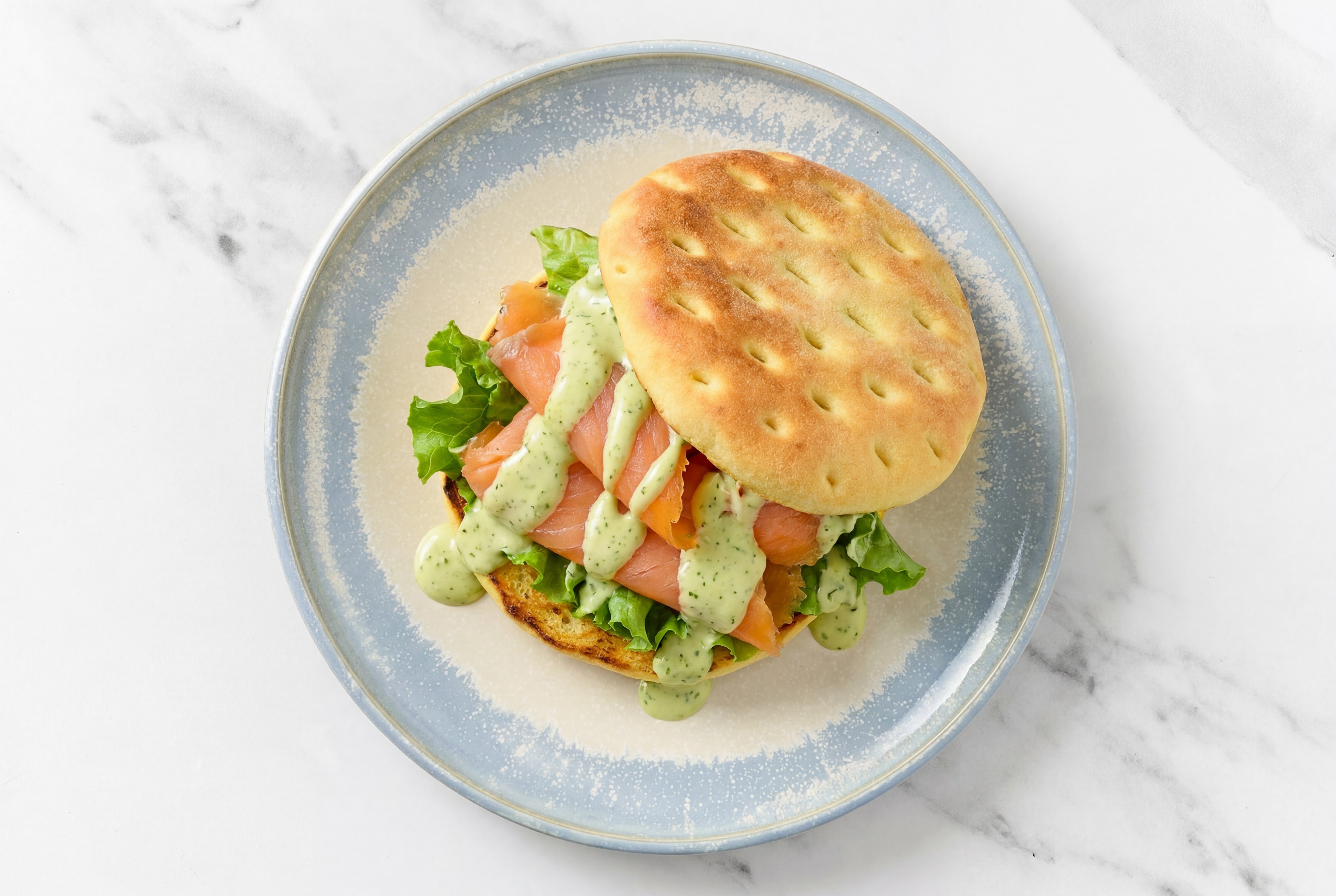 Green Goddess Smoked Salmon Sandwich