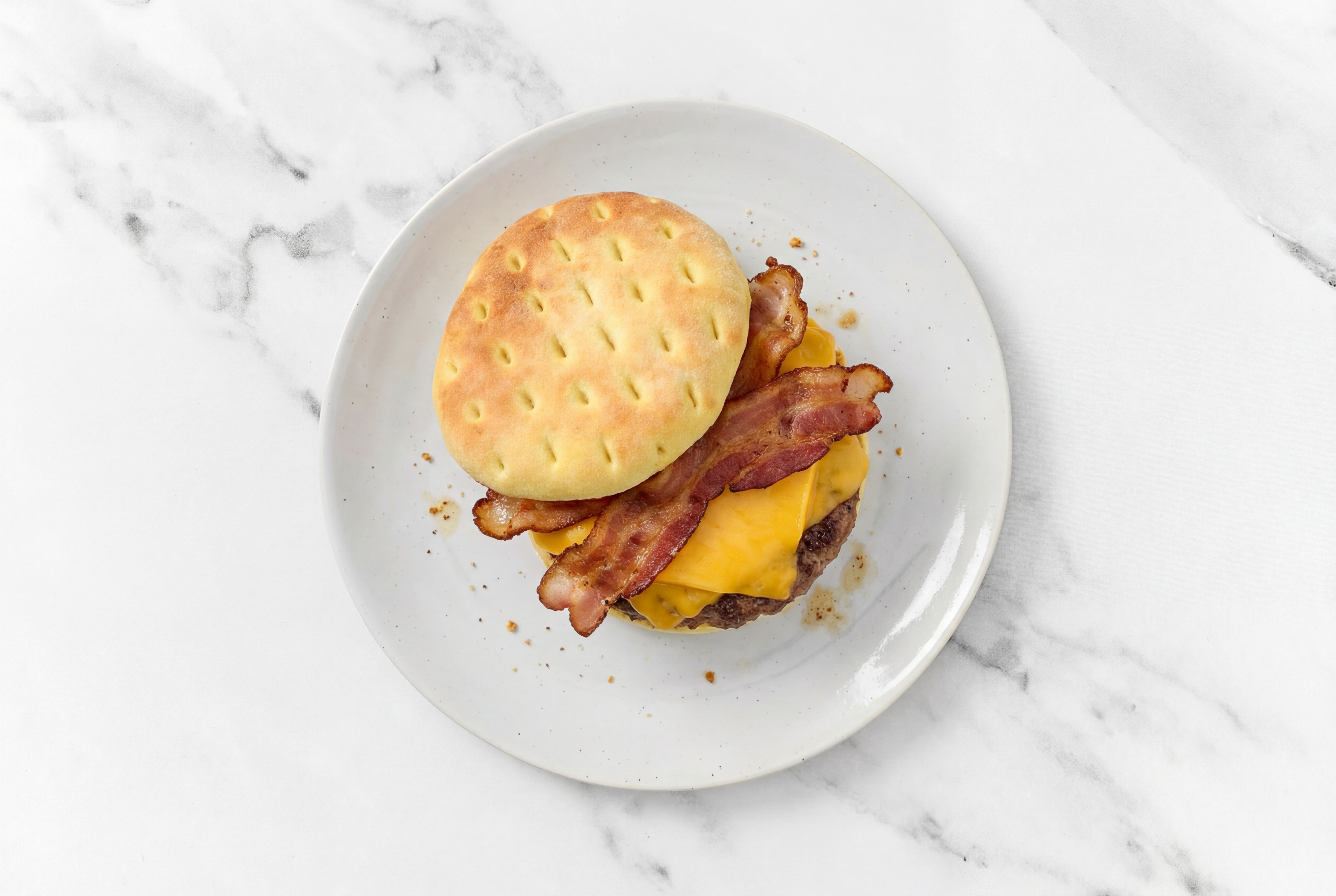Cozy Juicy Applewood Smoked Pork Bacon Cheeseburger