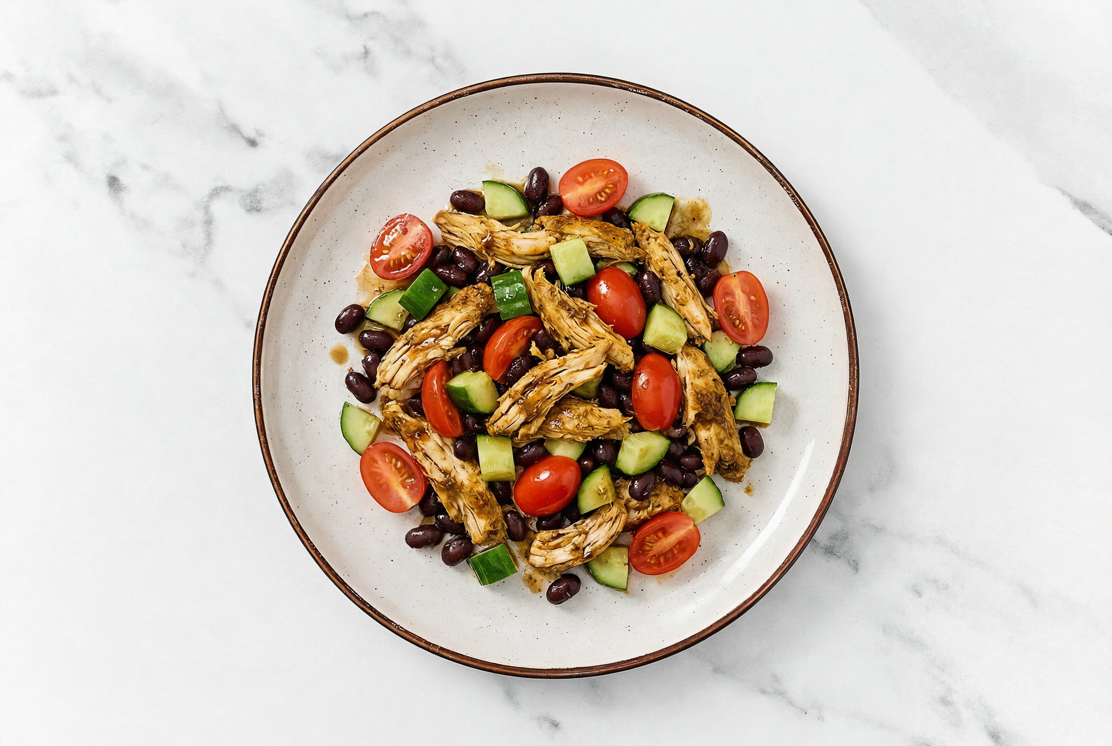 Chicken Shawarma + Black Bean Salad