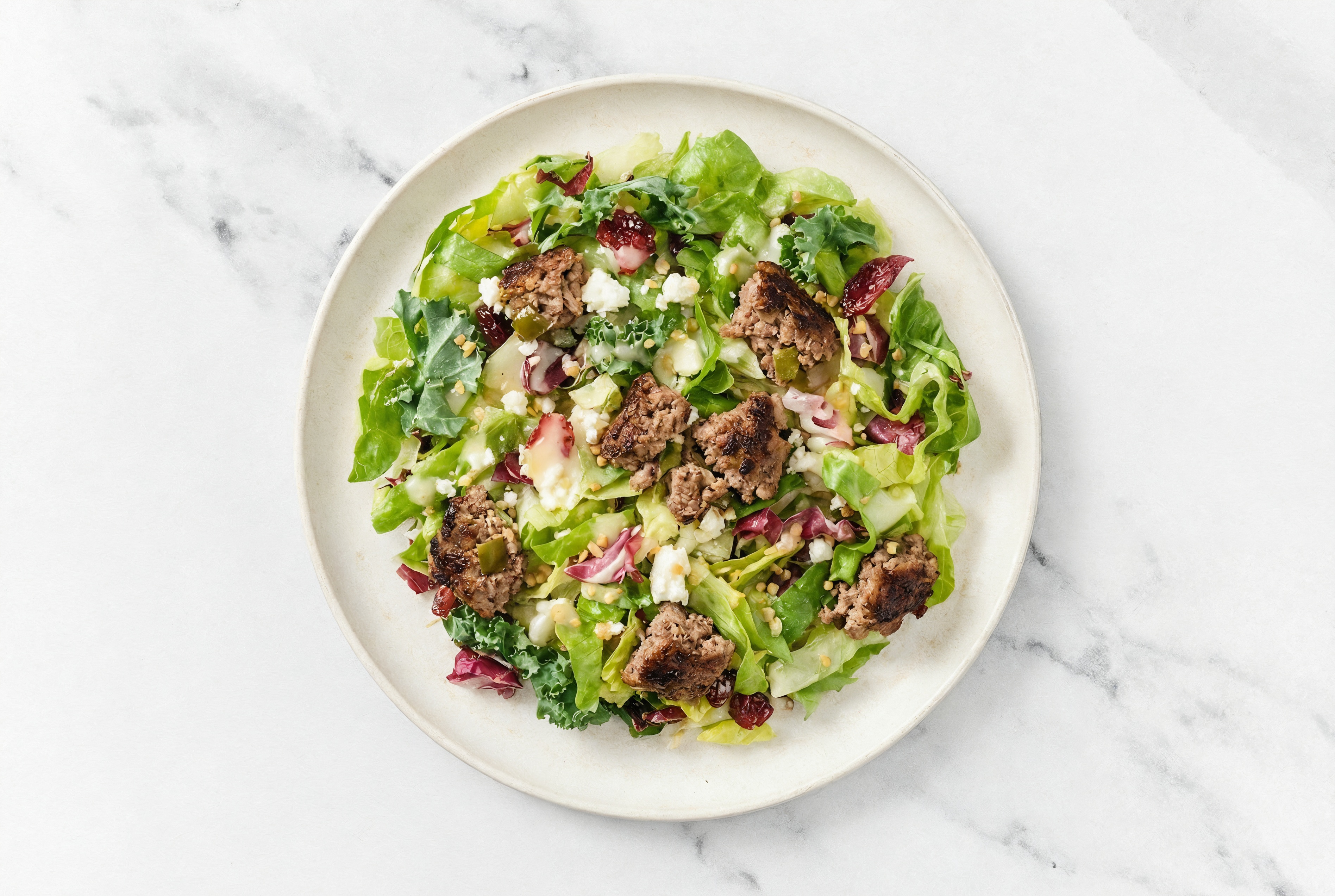 Honey Citrus Salad with BBQ Beef and Brisket