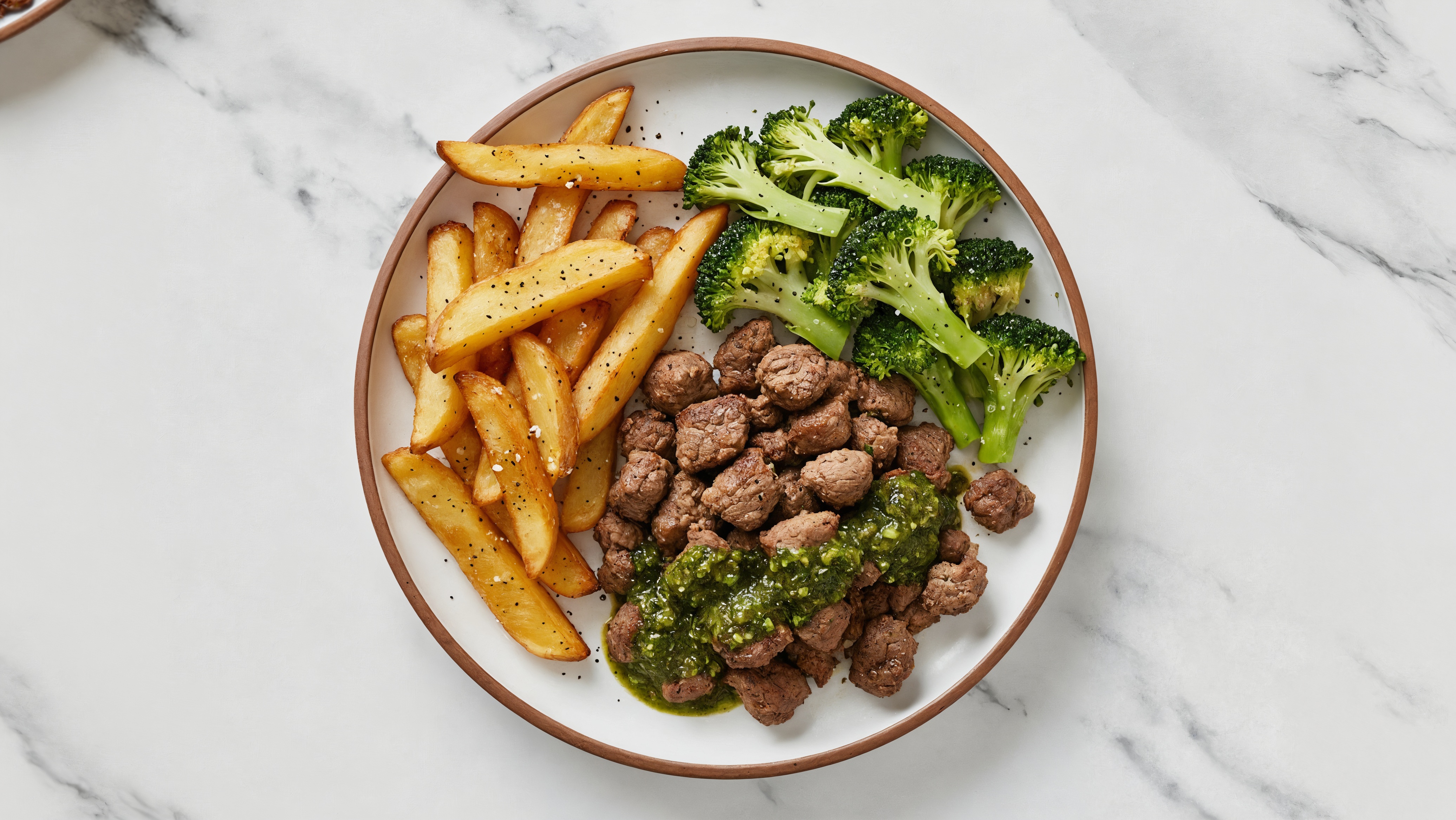 Beef Bowl, Russet Potato, Broccoli, Classic Chimichurri
