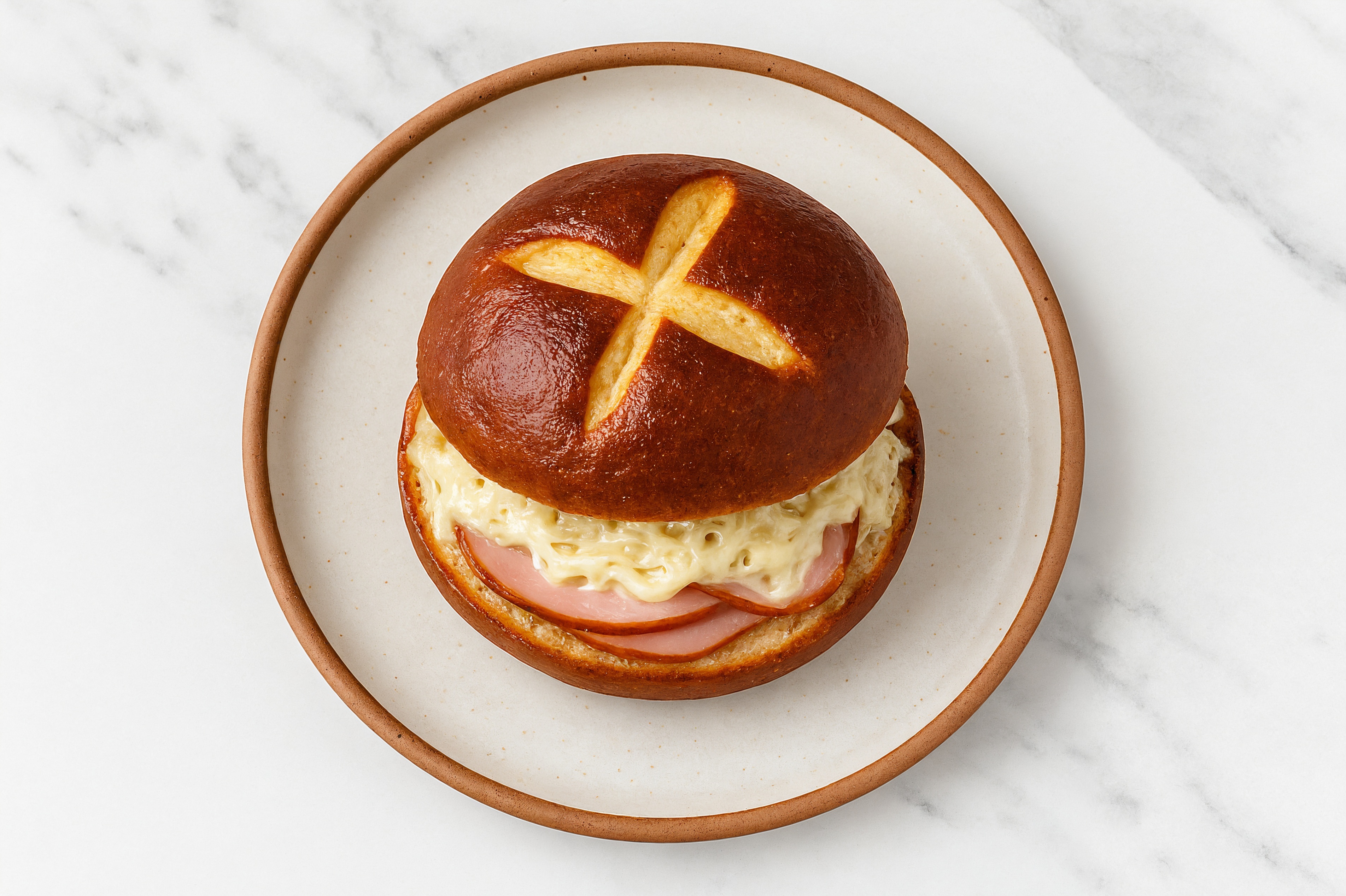 Ham, Caesar + Mozz Melt with Shredded Mozzarella Cheese