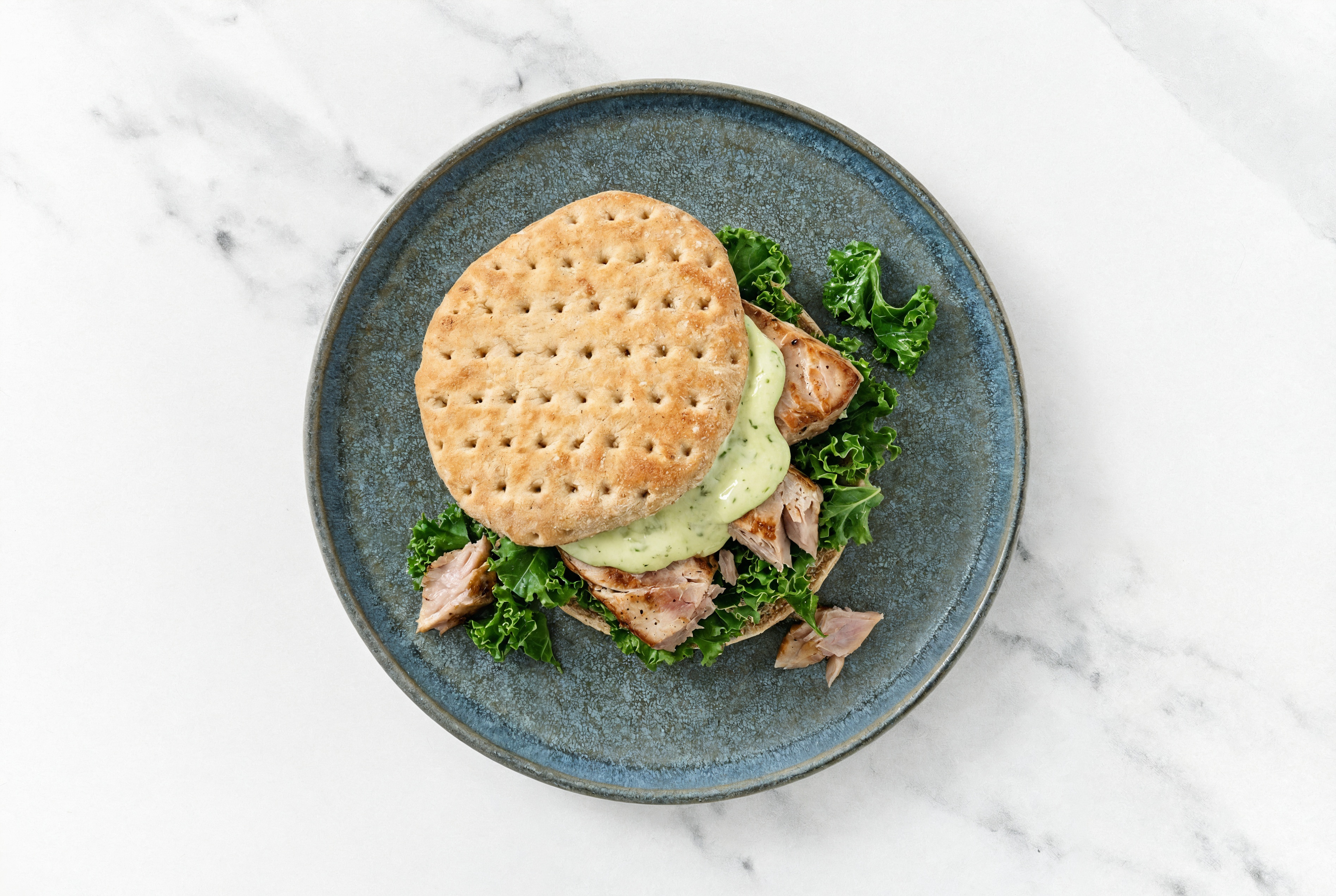 Jalapeño Tuna Sandwich on Multigrain with Kale