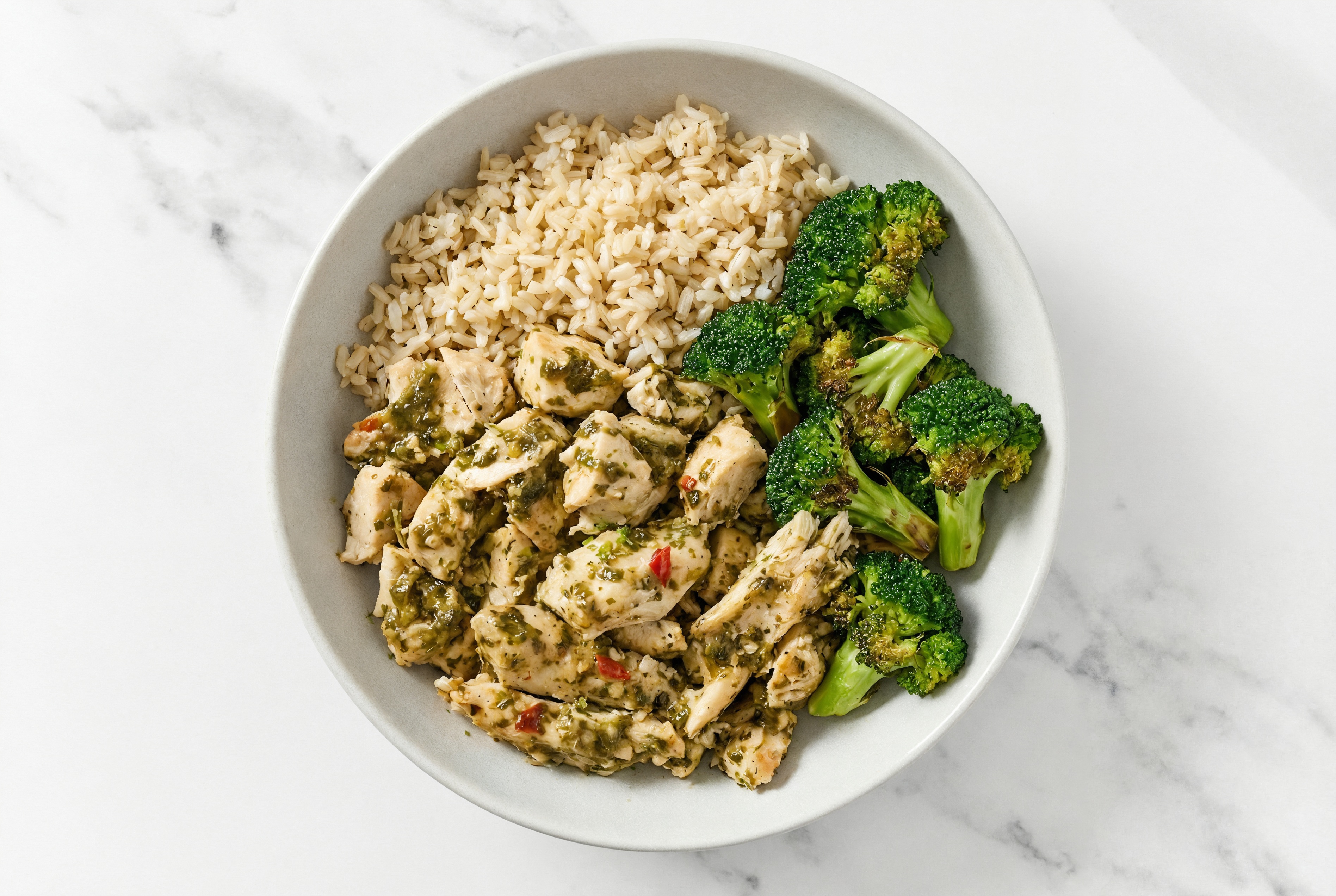 Cilantro Lime Chicken n' Organic Broccoli Grain Bowl