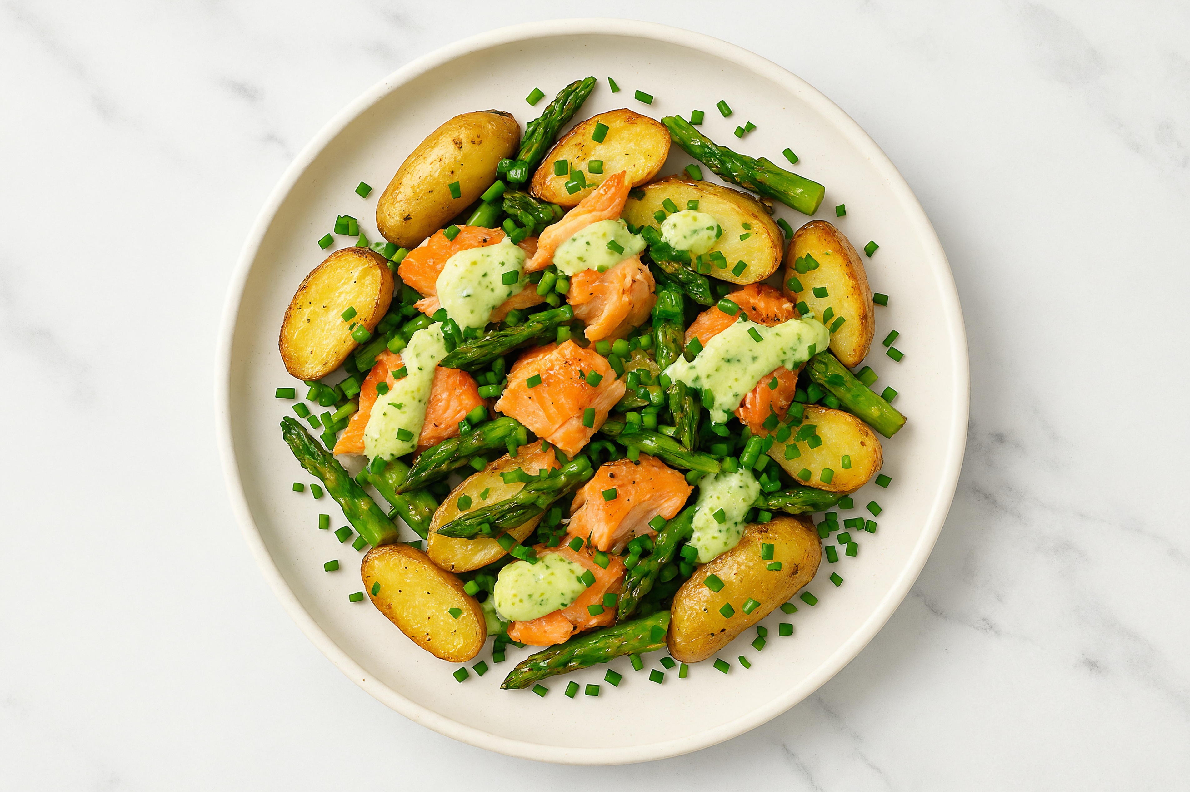 Herby Springy Smoked Salmon Loaded Potatoes