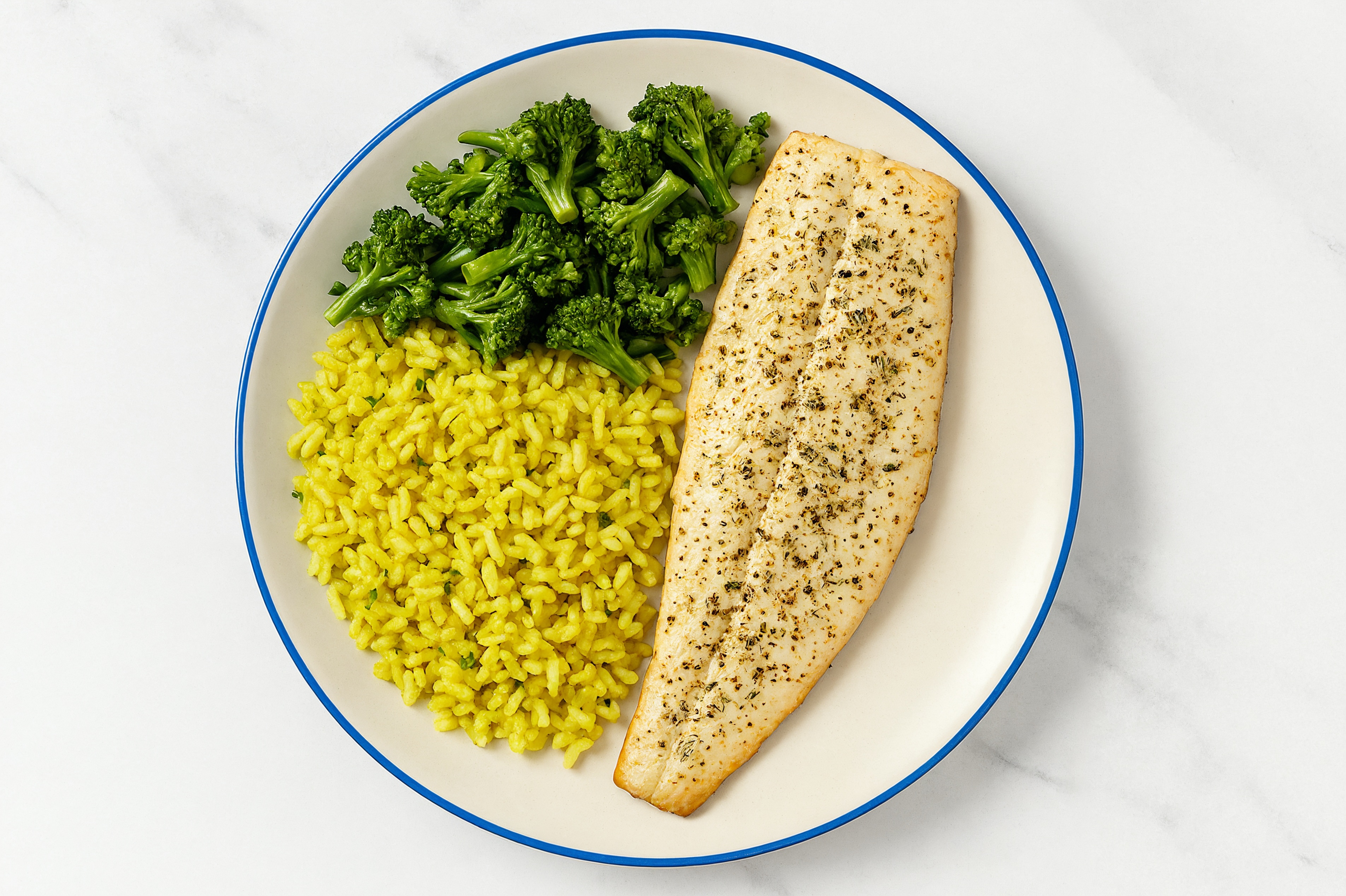Garlic Oven Roasted Steelhead Trout with Chicken & Herb Rice