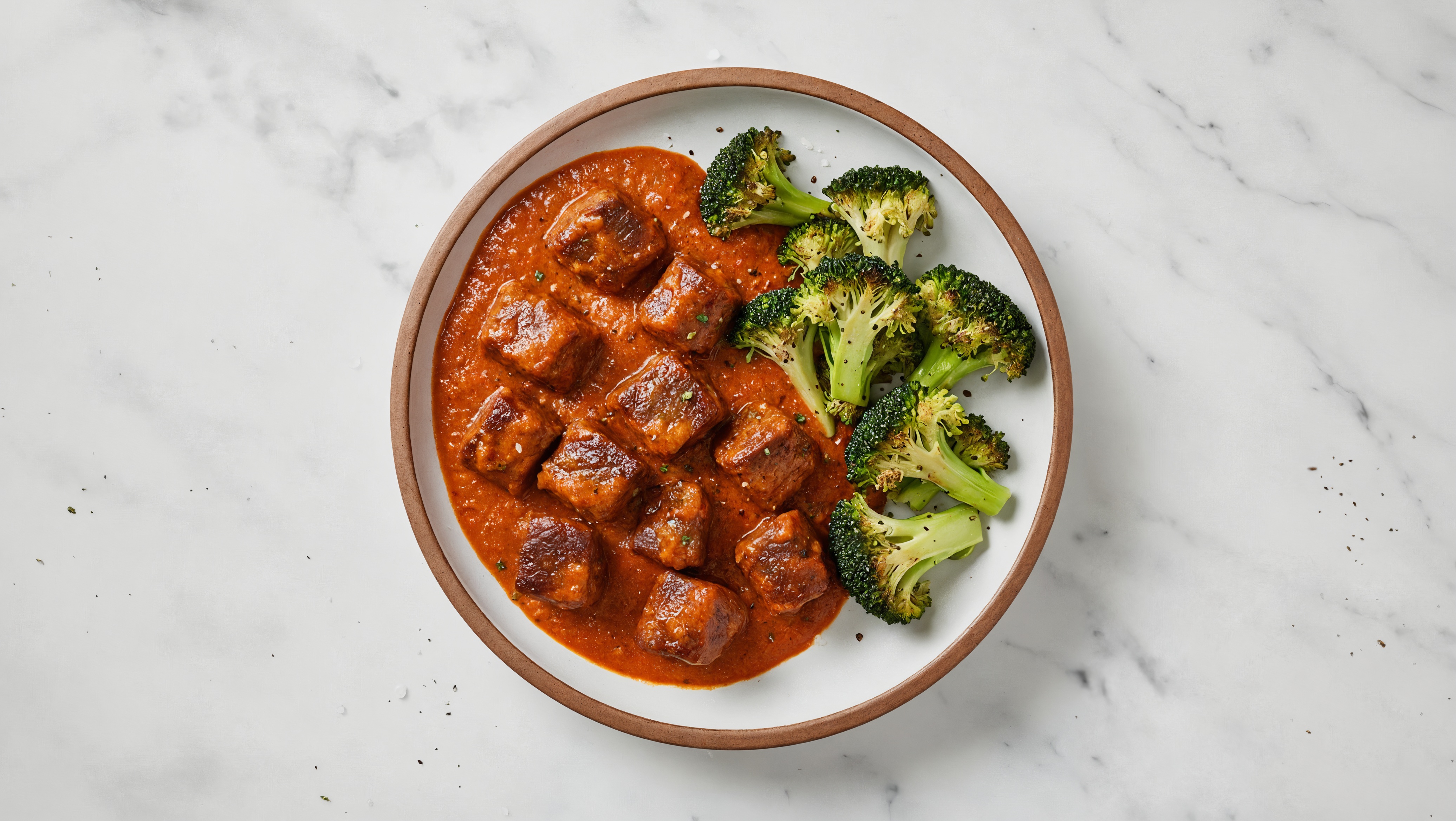 Stove-Top Lamb Tikka Masala + Organic Broccoli Florets