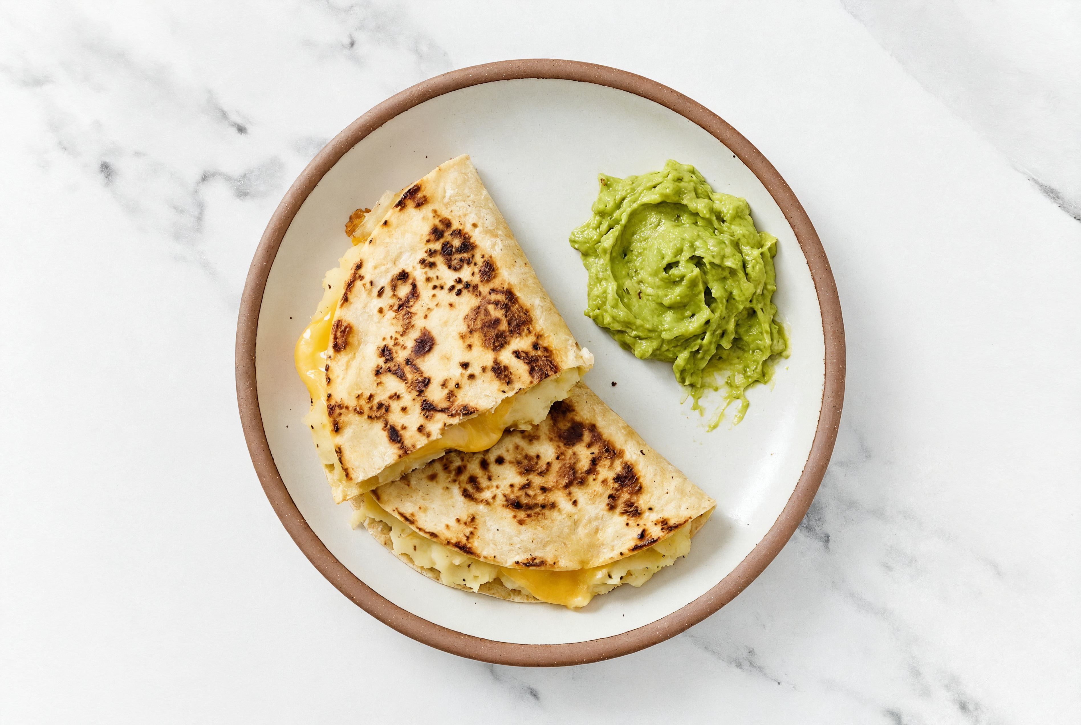 Vegan Potato Cheeze Crispy Quesadilla