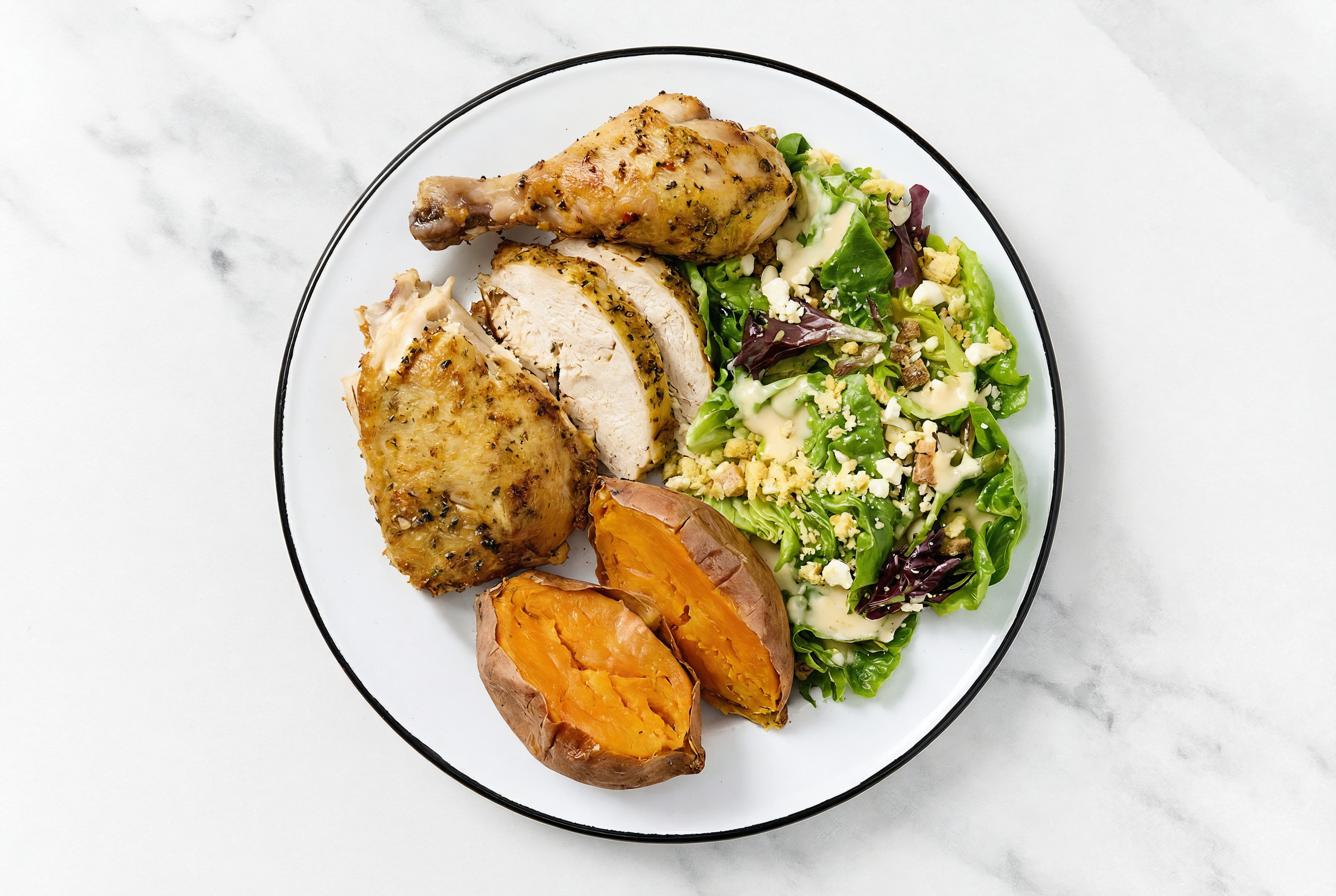 Juicy Chicken + Little Gem Salad