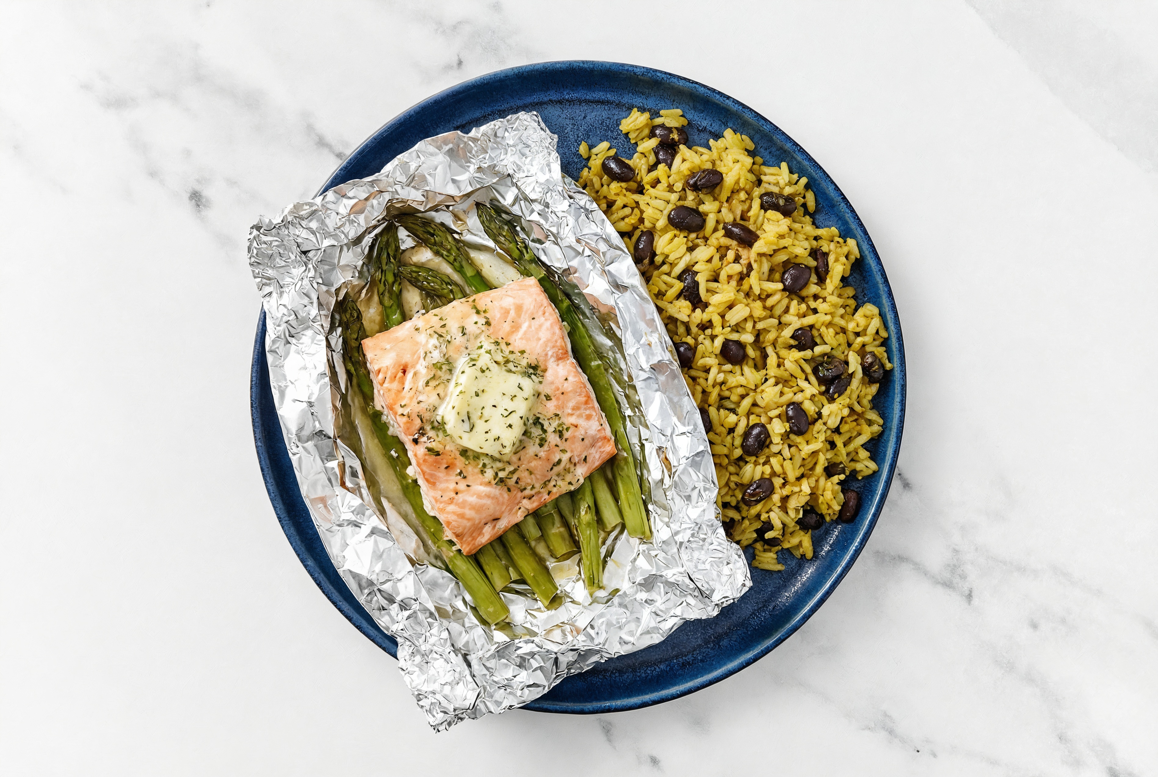  Easy-Cleanup Slow Churned Herb Pasture Butter Wild Salmon + Asparagus