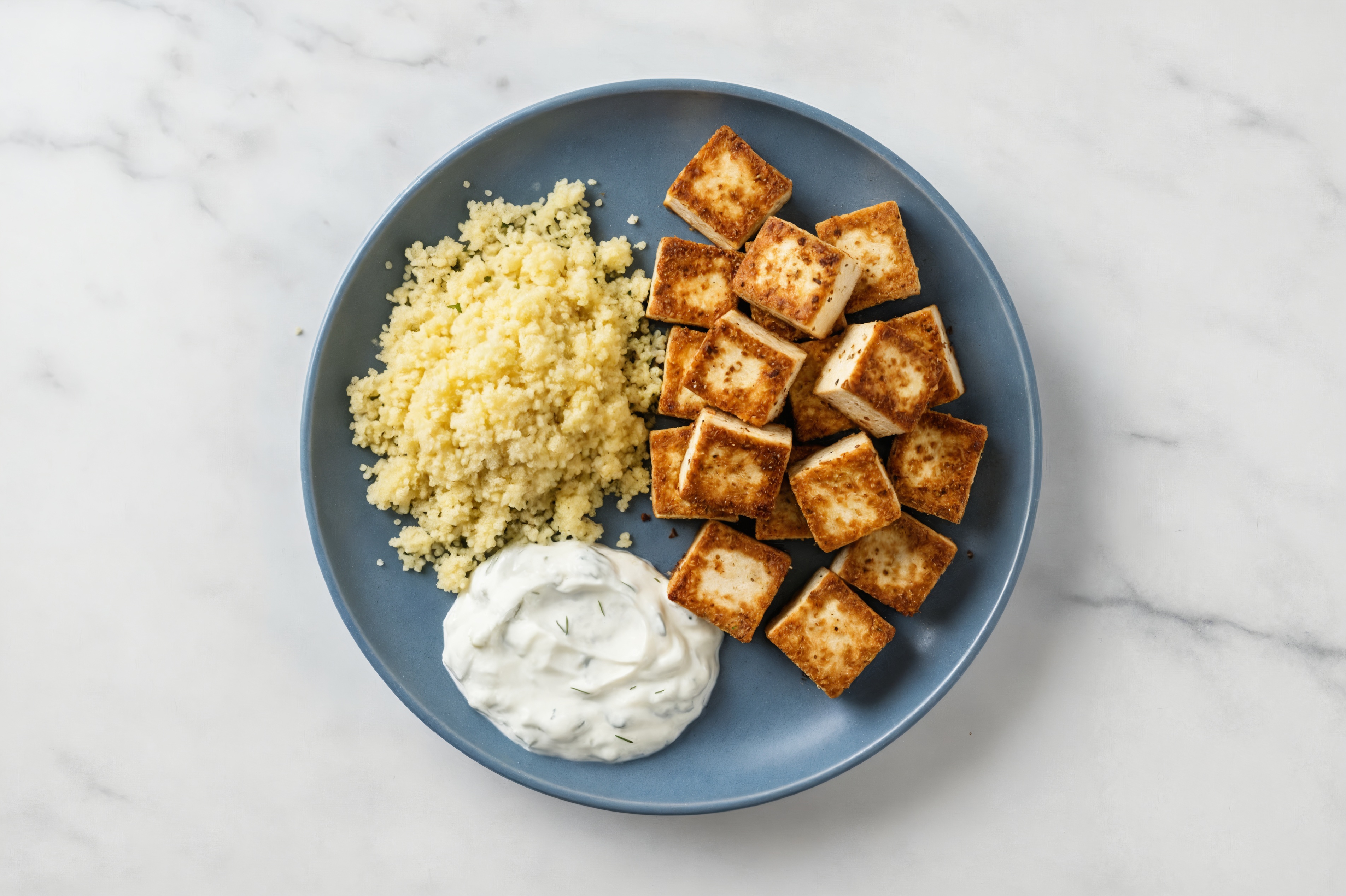 Tzatziki Tofu with Couscous