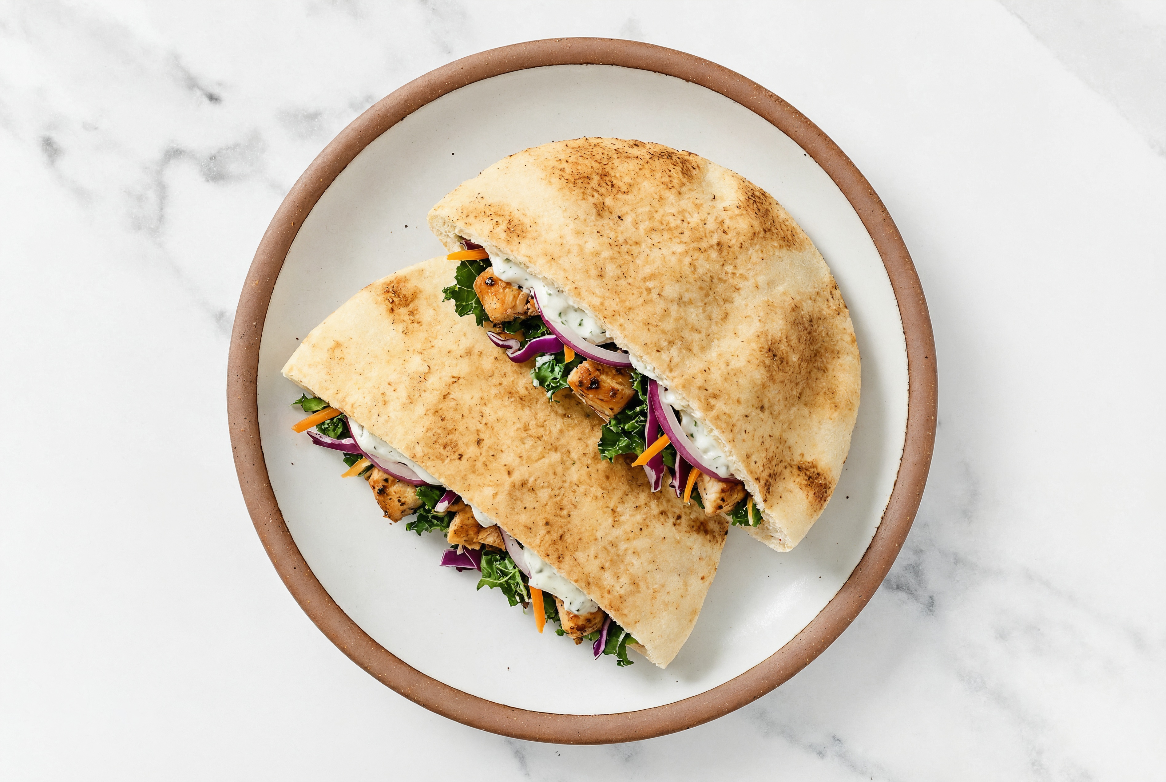 Turkey Gyro Sandwich with Traditional Pita