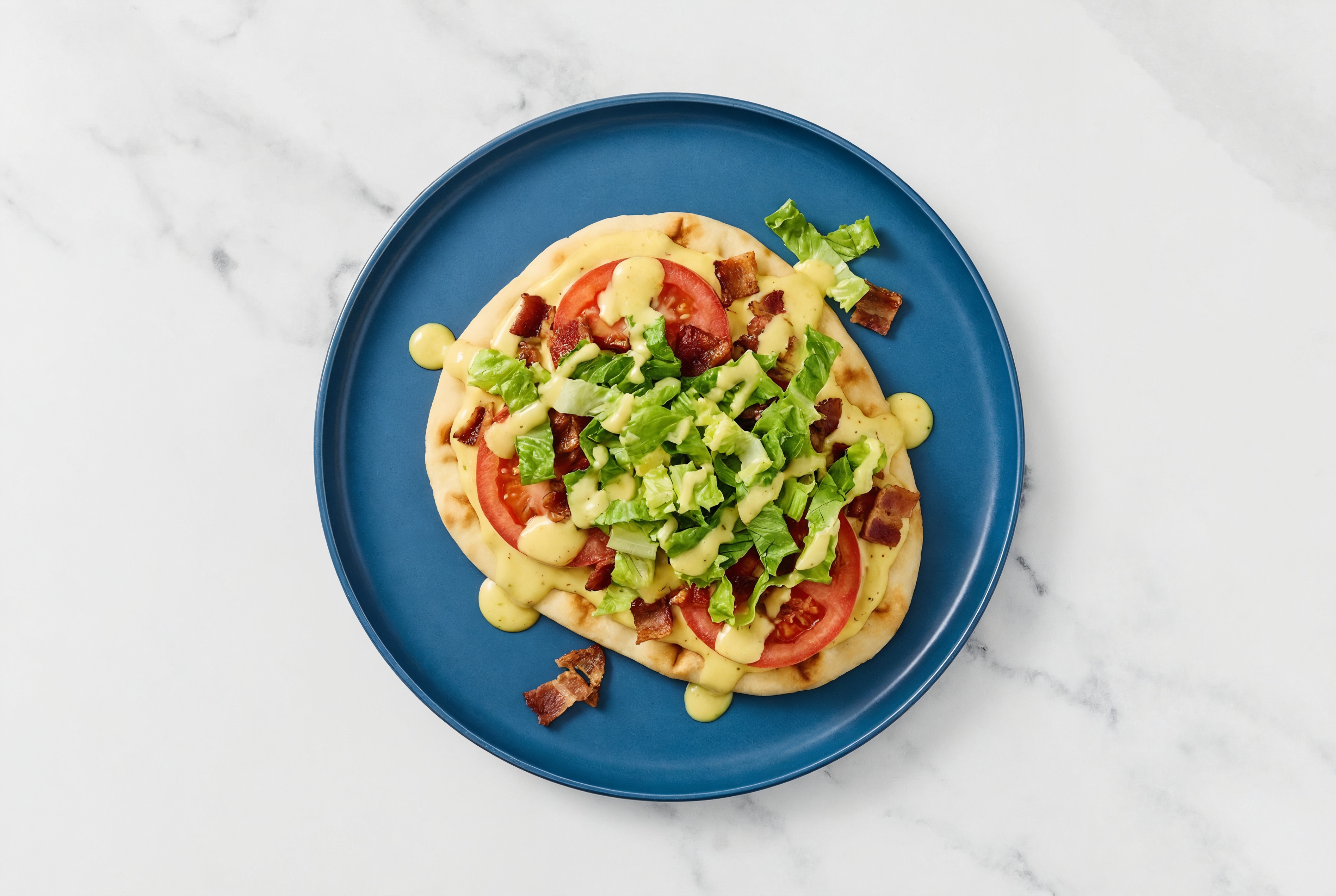 Savory Honey Mustard BLT Flatbread with Applewood Smoked Pork Bacon
