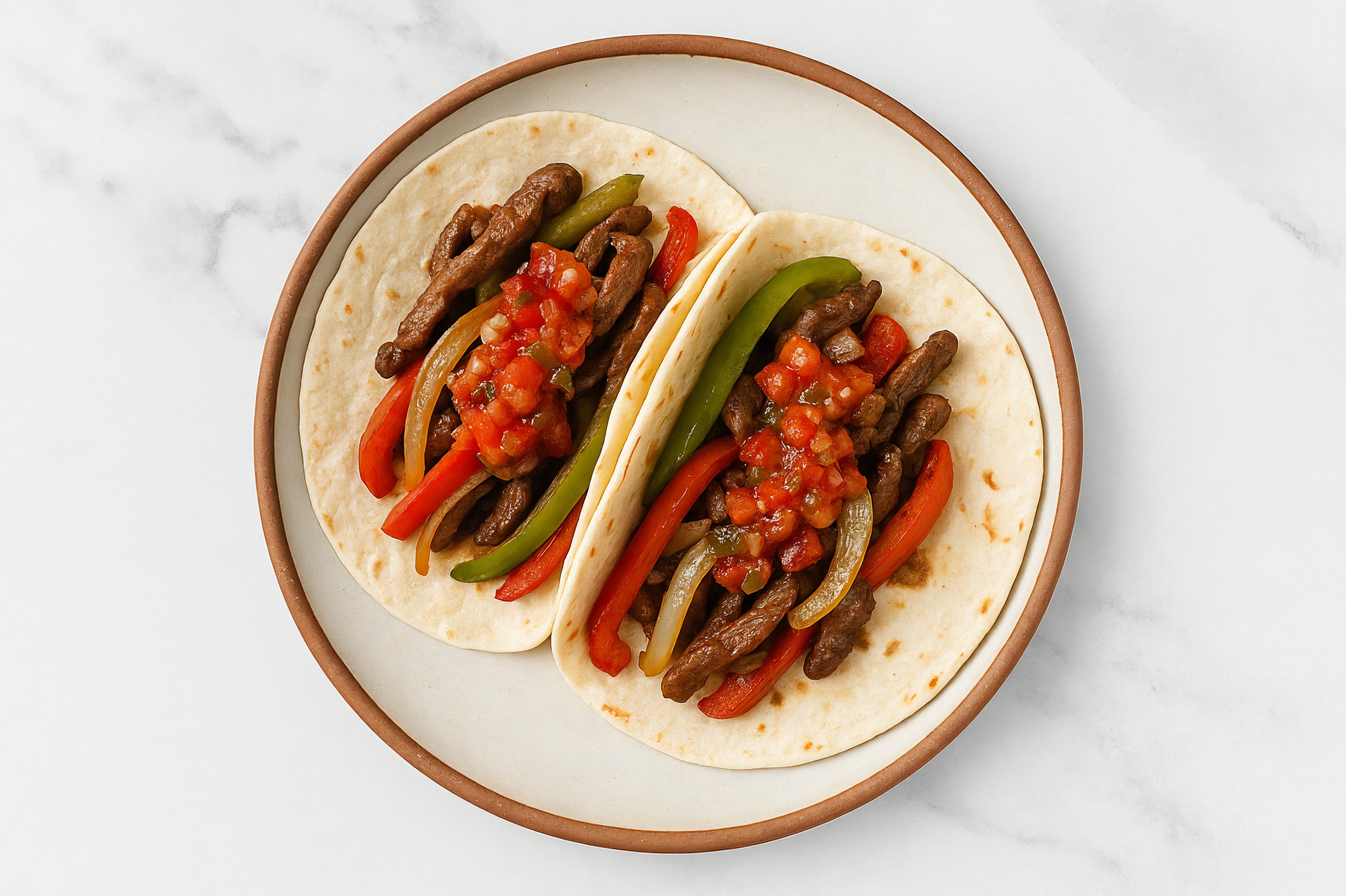 Thin-Cut Beef Fajita Burrito