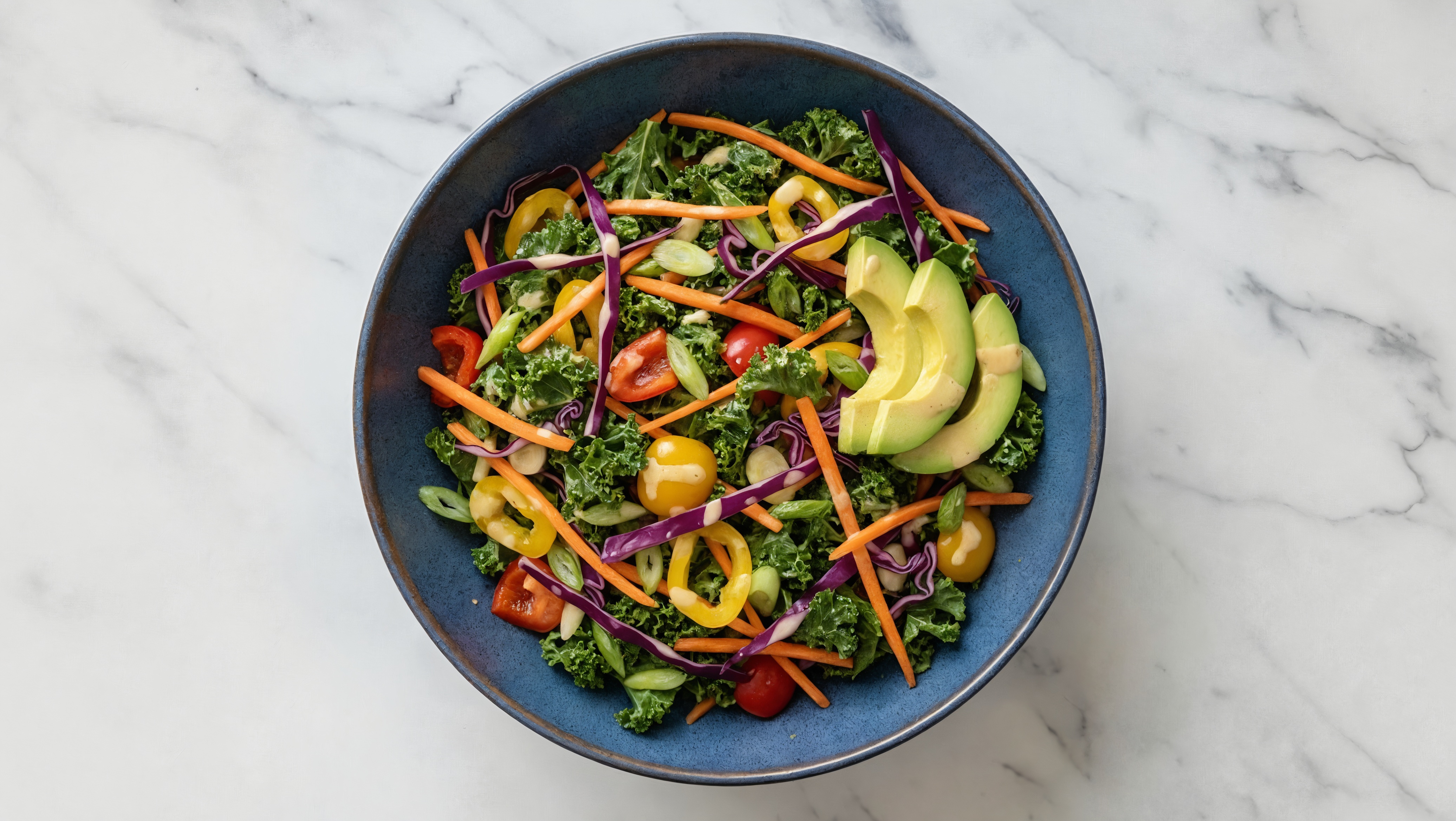 Creamy Miso Eat-The-Rainbow Veggie Bowl