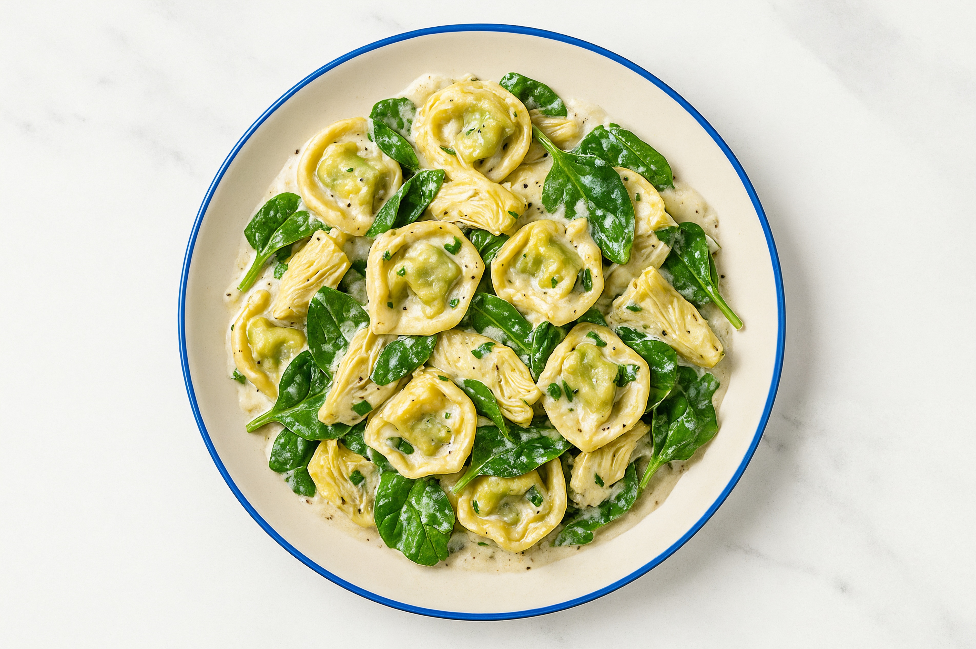 Artichoke Tortellini Alfredo